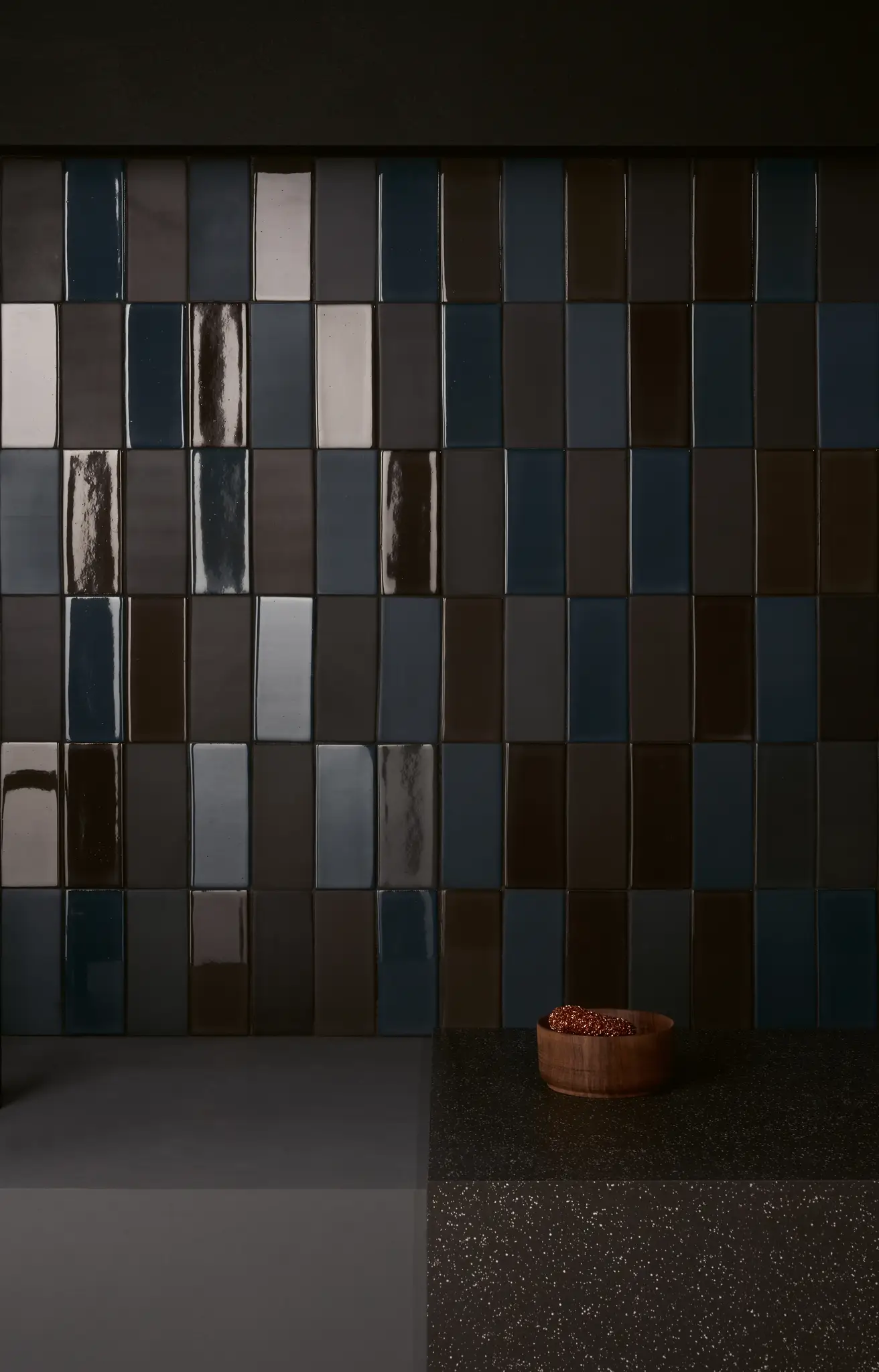 Brick Matte / Lux Blu-Nero 6,5x15,5 3”x6”