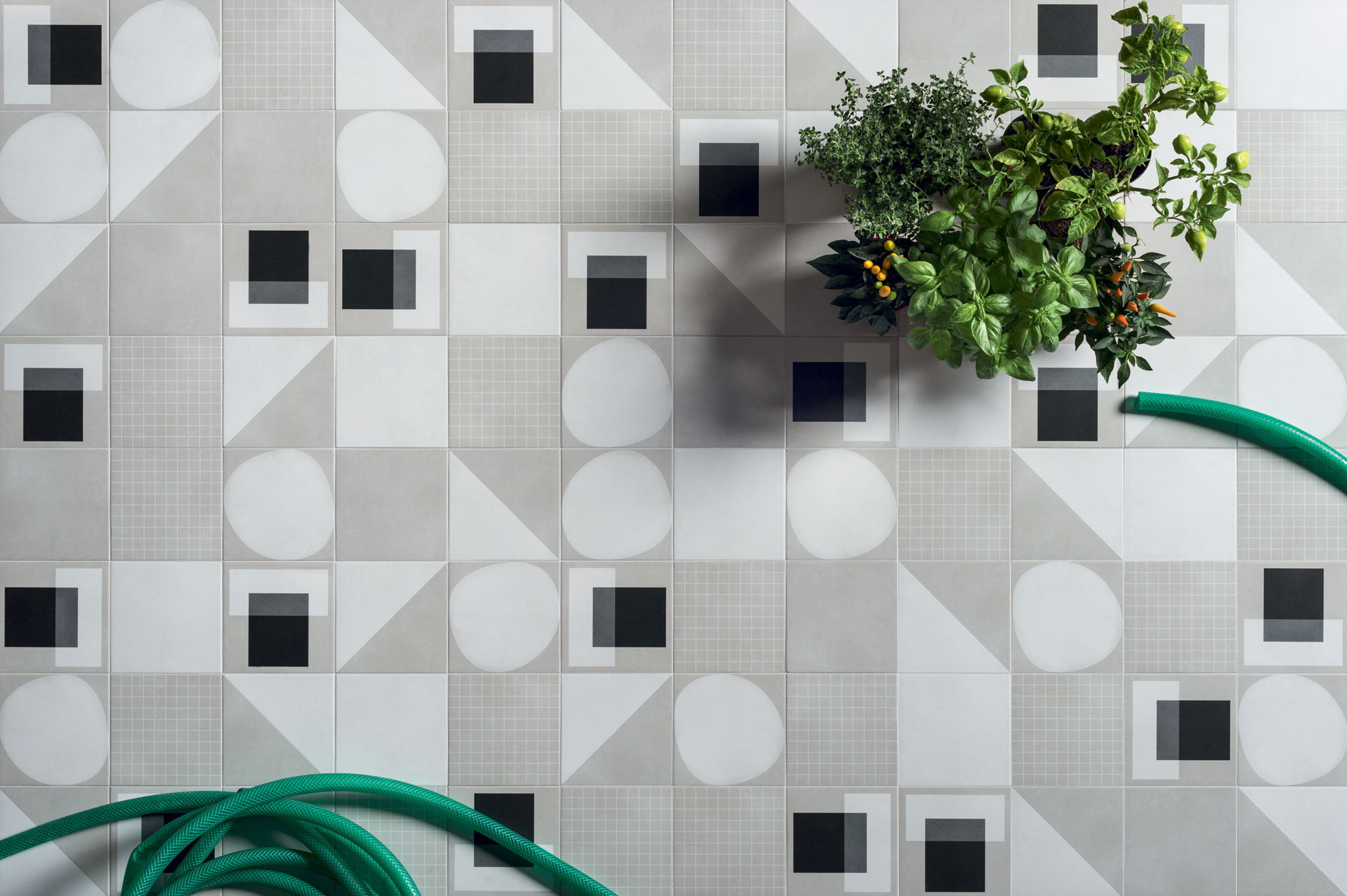 Futura White - Futura T White - Futura Drop White - Futura Half White - Futura Grid White - Futura Grey 15x15 6"x6"
