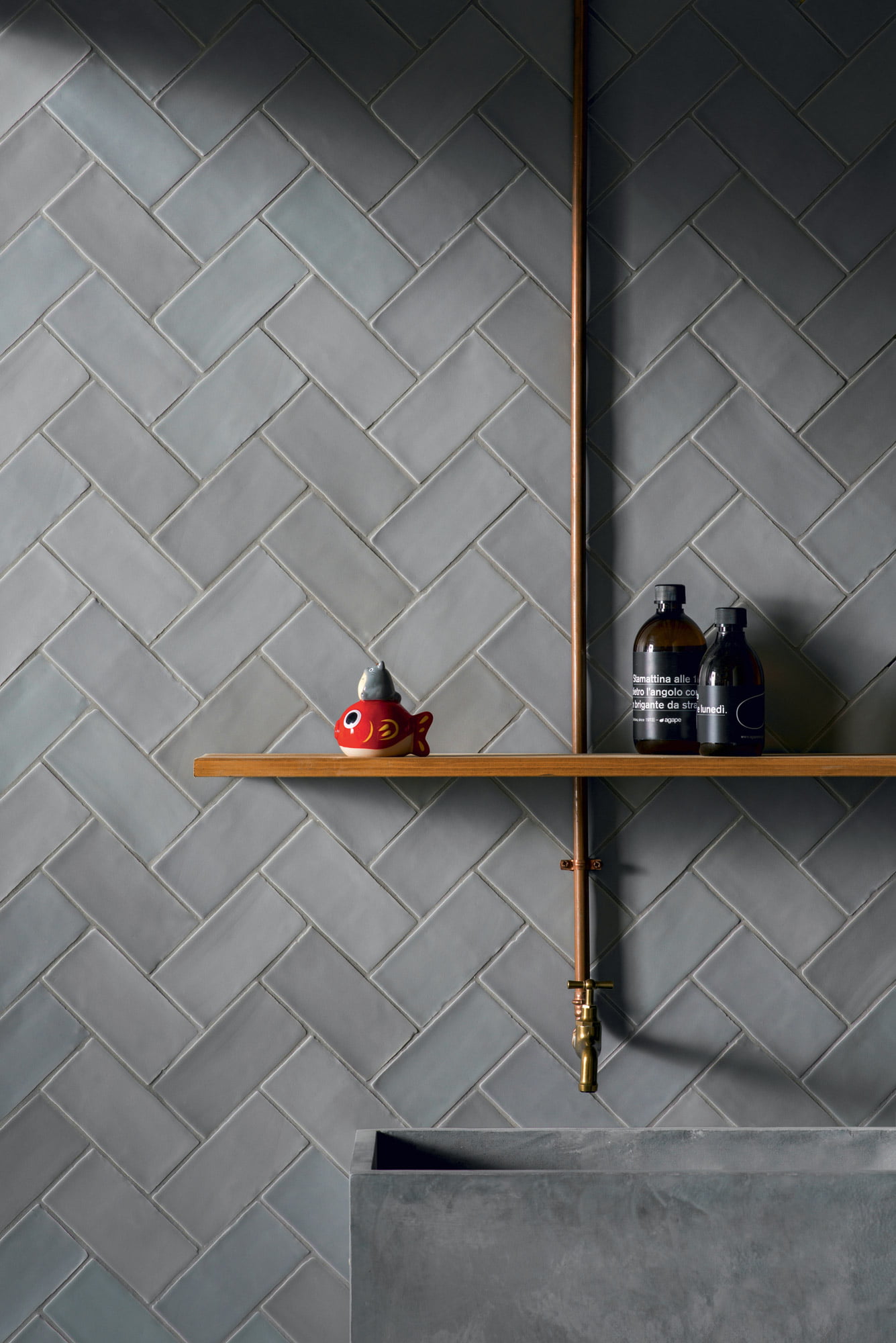 Hops Matte Grigio 7,5x15 3"x6"