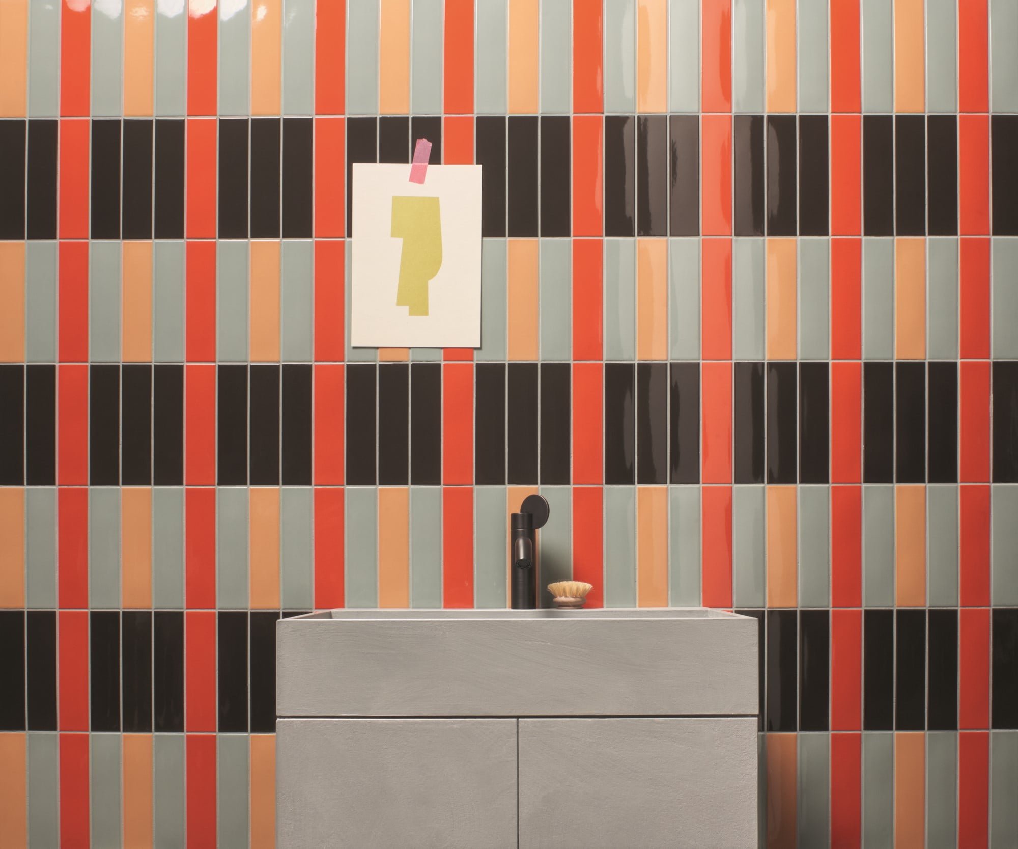 Стена Kappa Tangerine / Lobster / Cacao / Musk 5x20 2"x8"