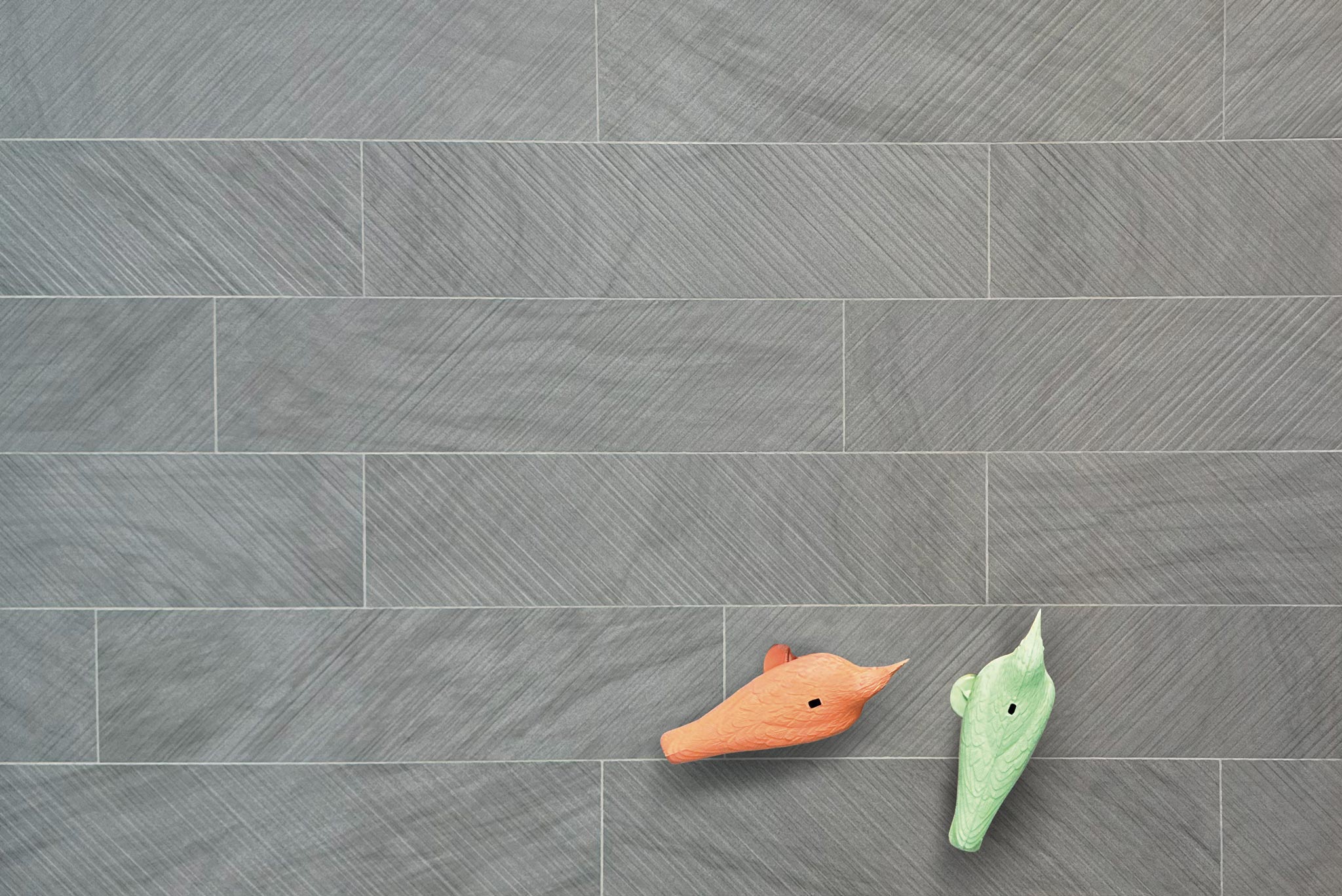 Chevron Hipster Grey 20x80 8"x32"