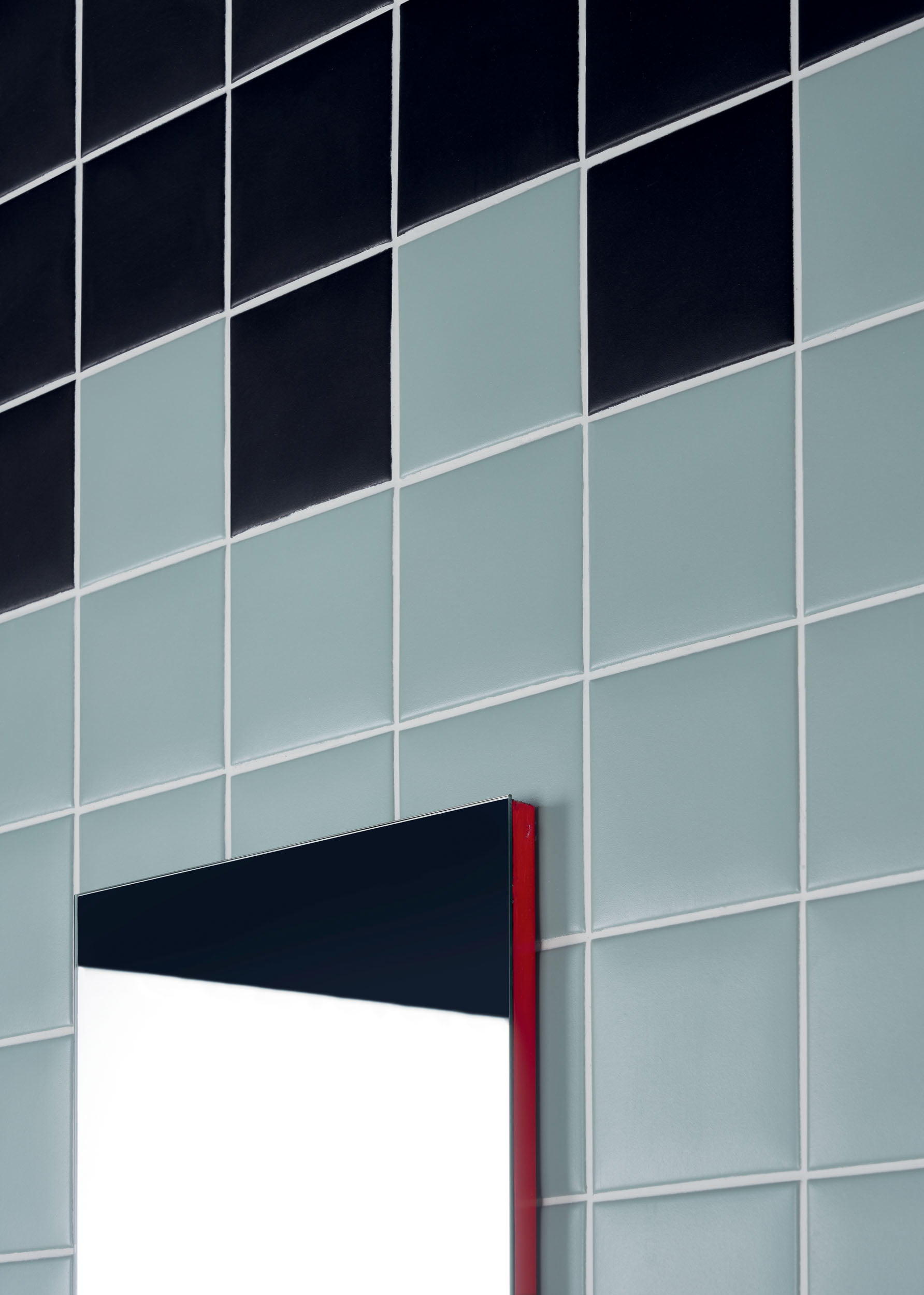 Pixel41 11,55x11,55 5"x5", 25 Black - 34 Celadon