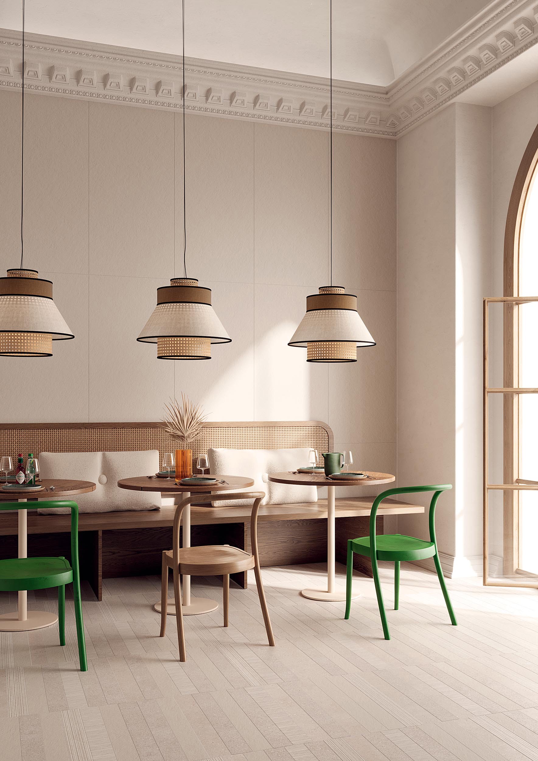 Стена Superclassica SCB Flamed 60x120 24"x48" - Пол Superclassica SCB Mix 7,5x60 3"x24"