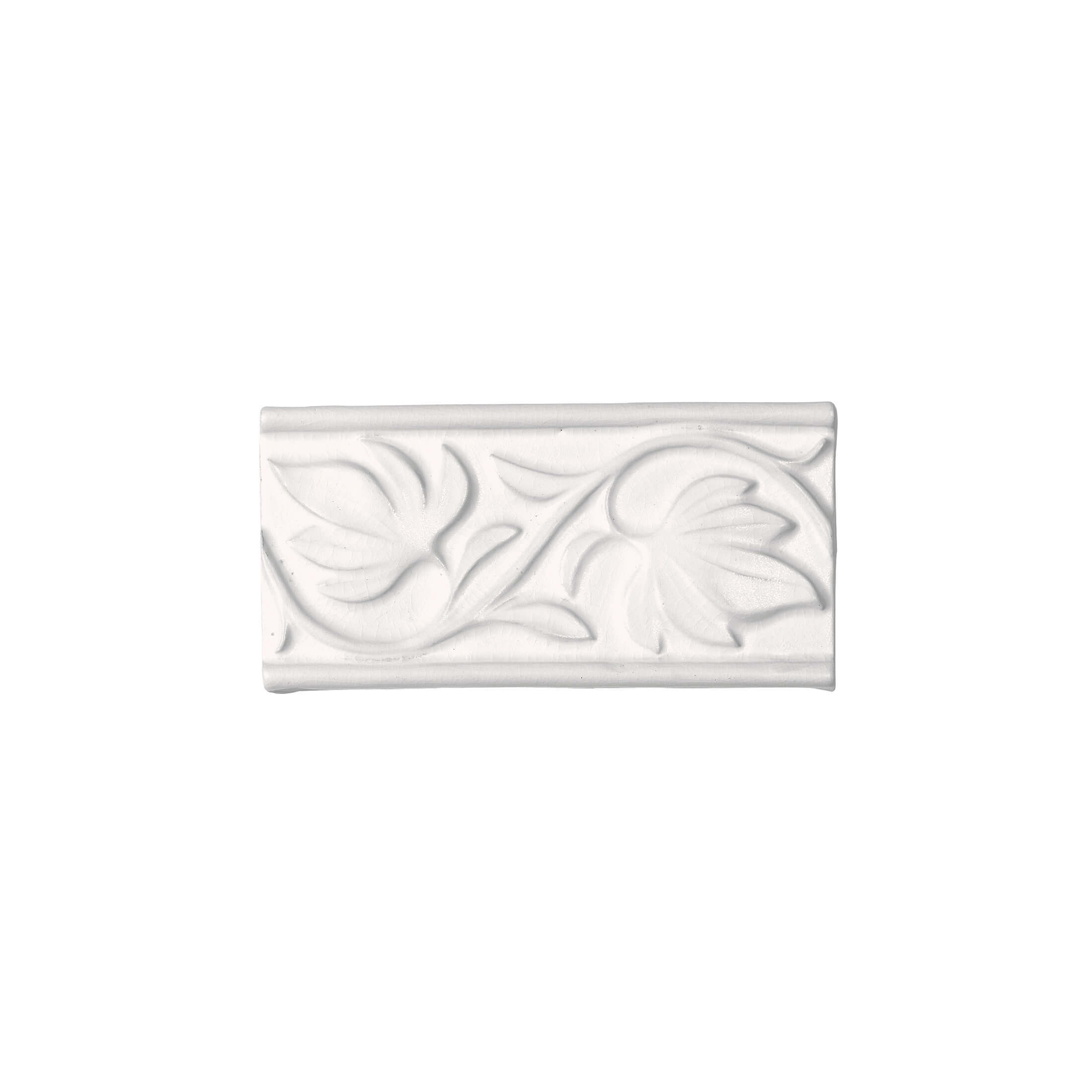 Керамика RELIEVE HOJAS SNOW 7.5×15 см - коллекция Nature, Adex