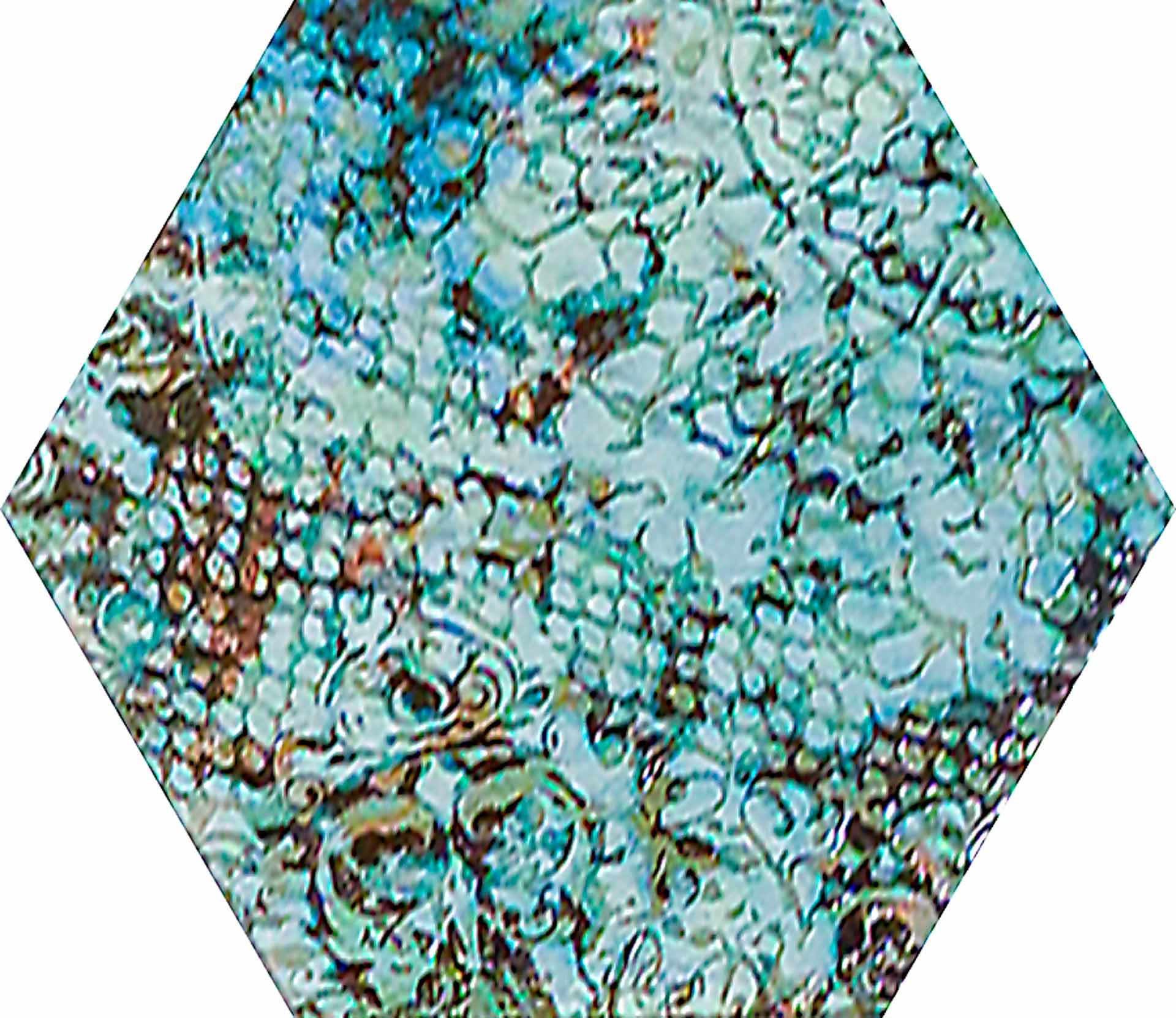 Inedita Blue Nat Hexagon Hex