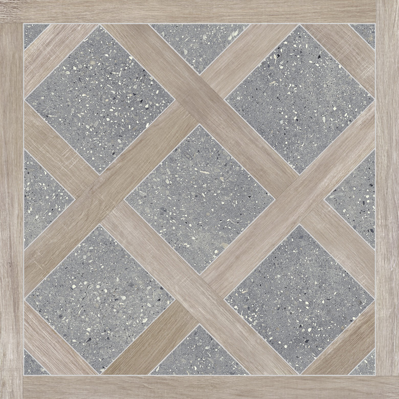 Керамогранит Tile Intarsio Grey Natural 60×60 см - коллекция Intarsio, Apavisa