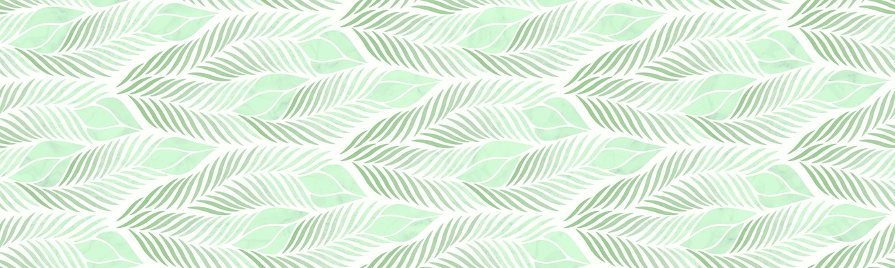 Leaves Green Glossy 30×100 см