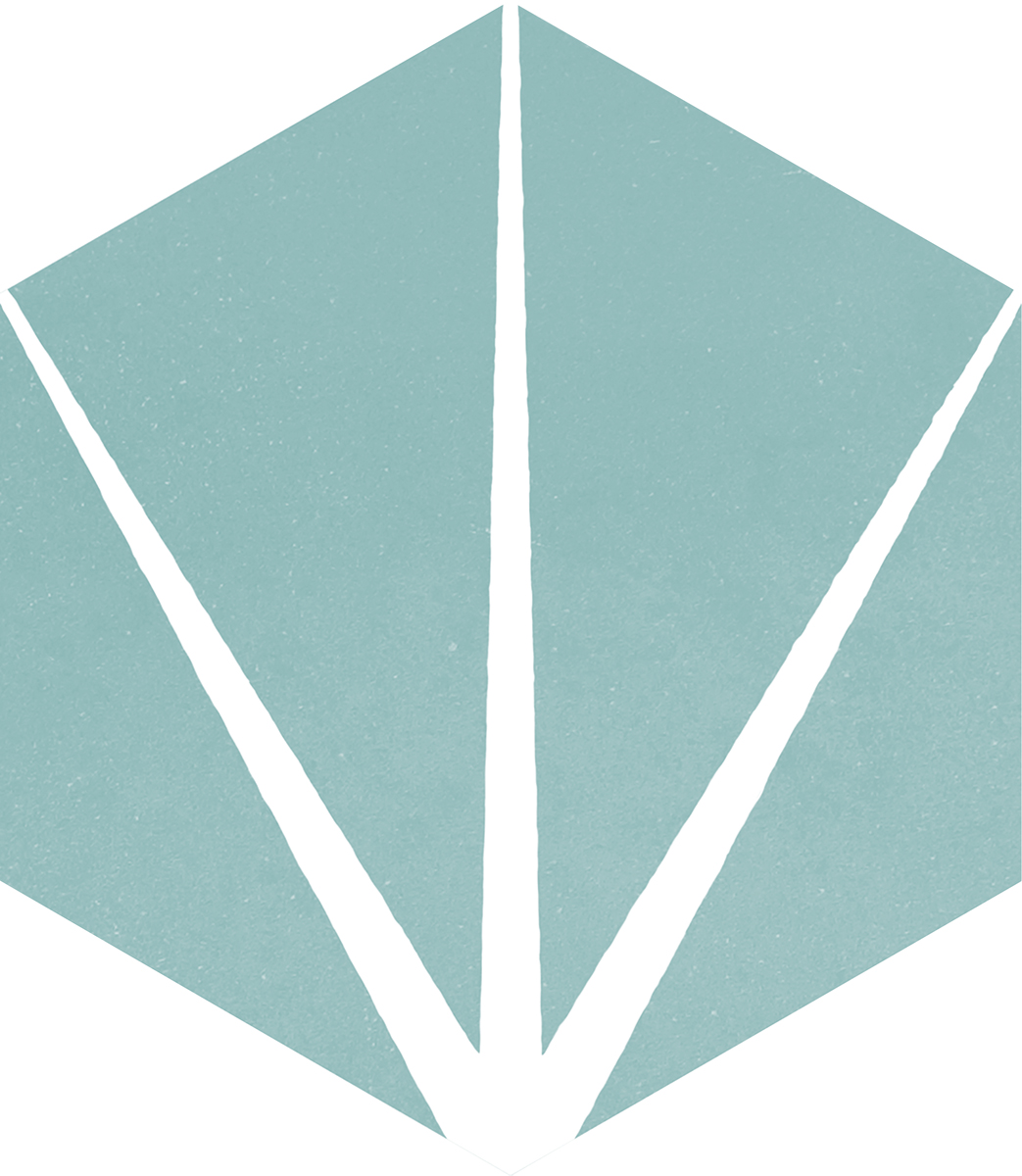Starline Blue Natural Hexagon Hex