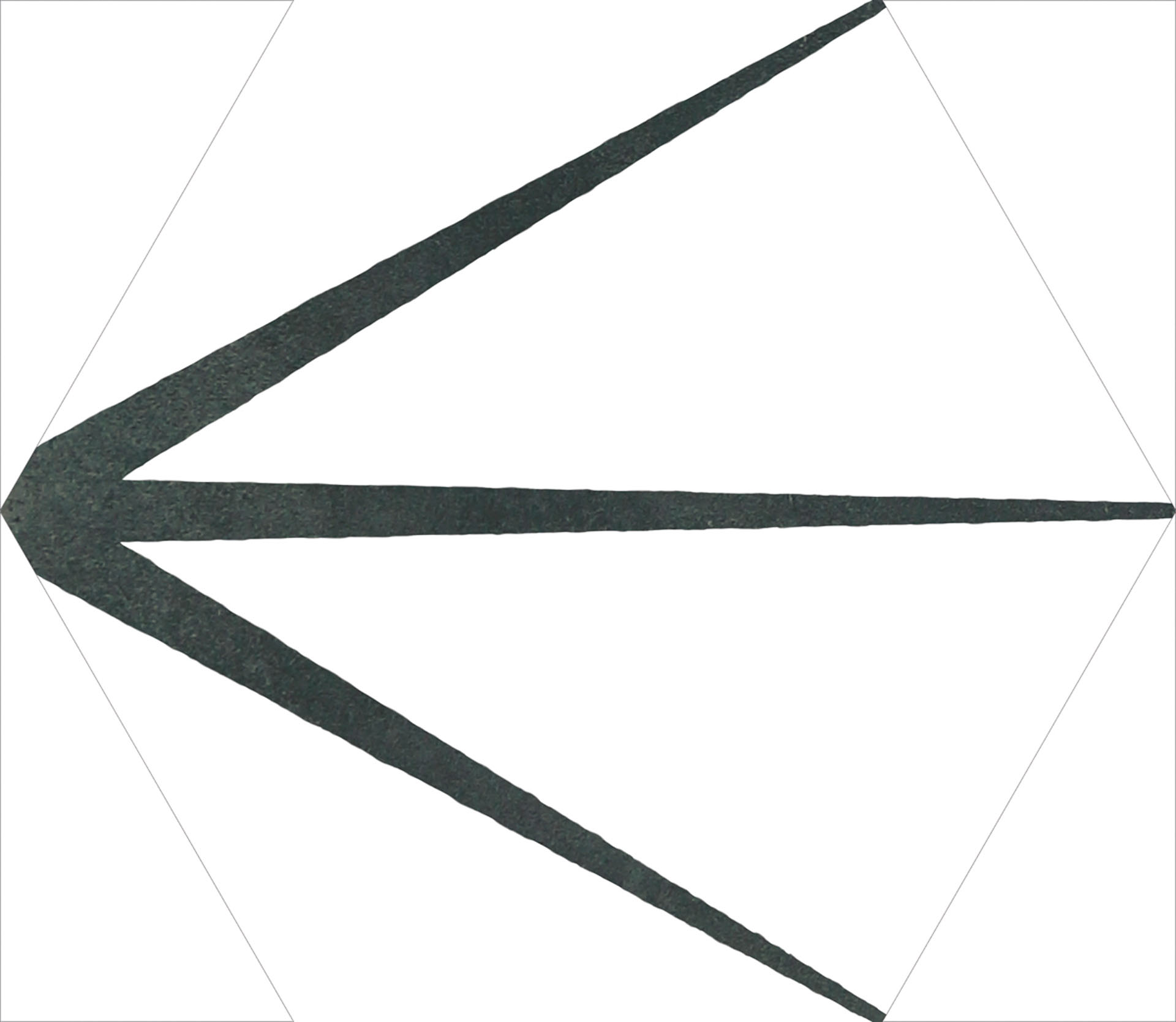 Starline White Natural Hexagon Hex