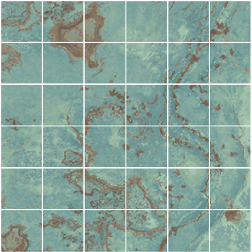 Мозаика Zinc Green Nat Mos 5X5 30×30 см - коллекция Zinc, Apavisa