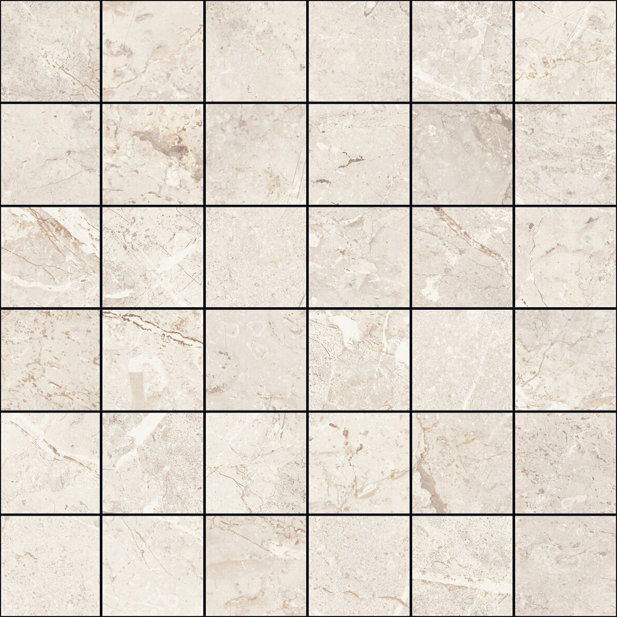 Mosaico Augustus Cream Natural (5x5)