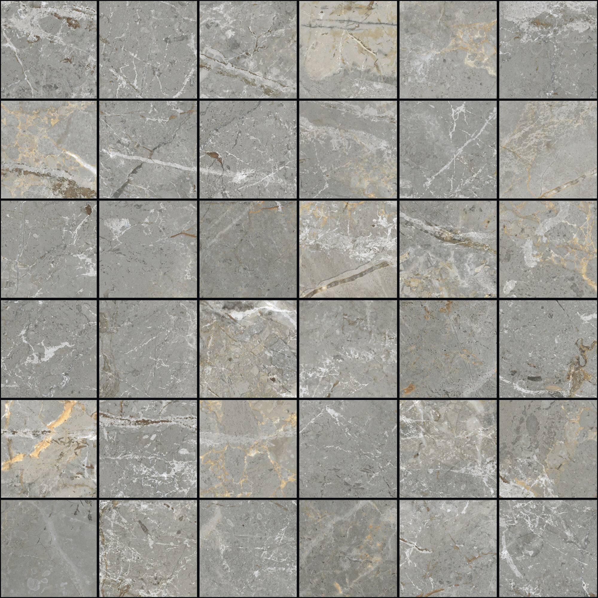 Mosaico Augustus Grey Natural (5x5)