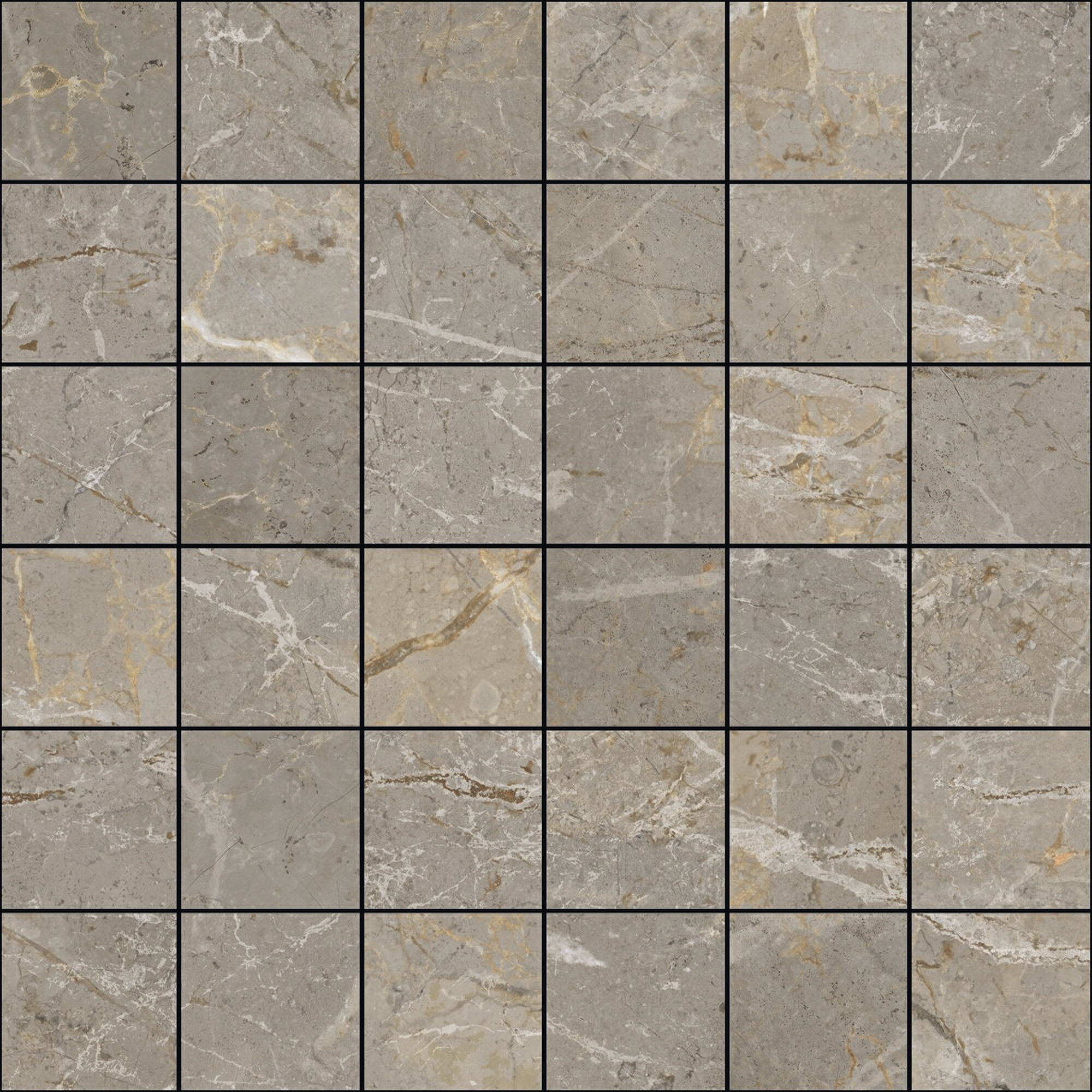 Mosaico Augustus Brown Natural (5x5)
