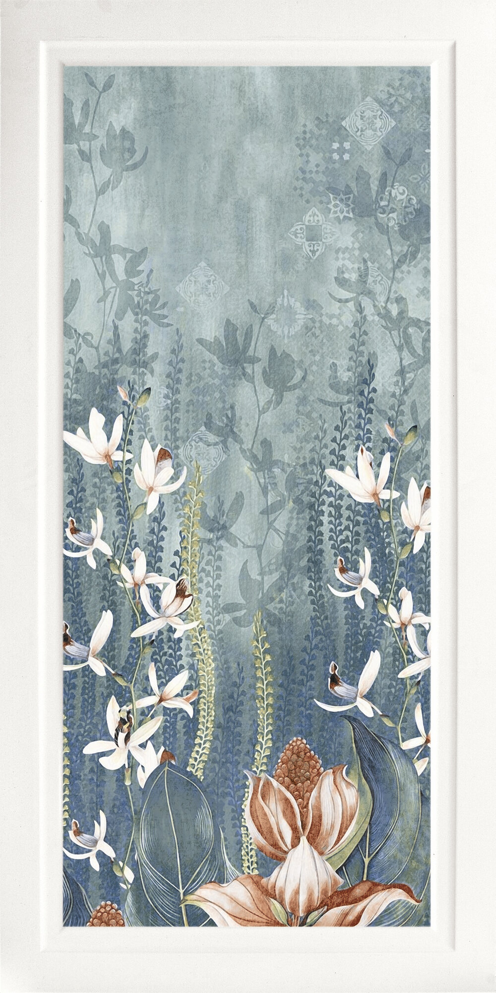 Керамика (white body) Como Blu Mix Rect. 60×120 см - коллекция BELLAGIO, APE