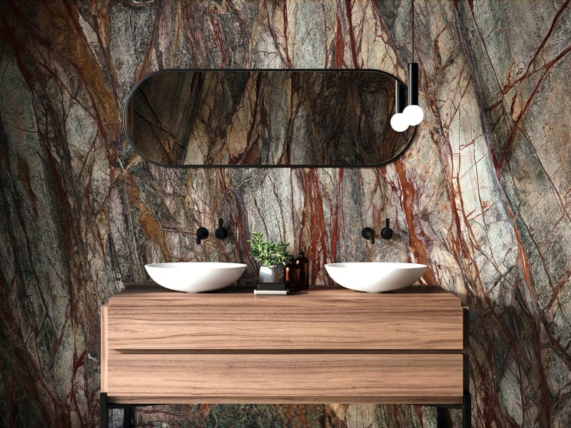 FOREST GREEN MARBLE в интерьере