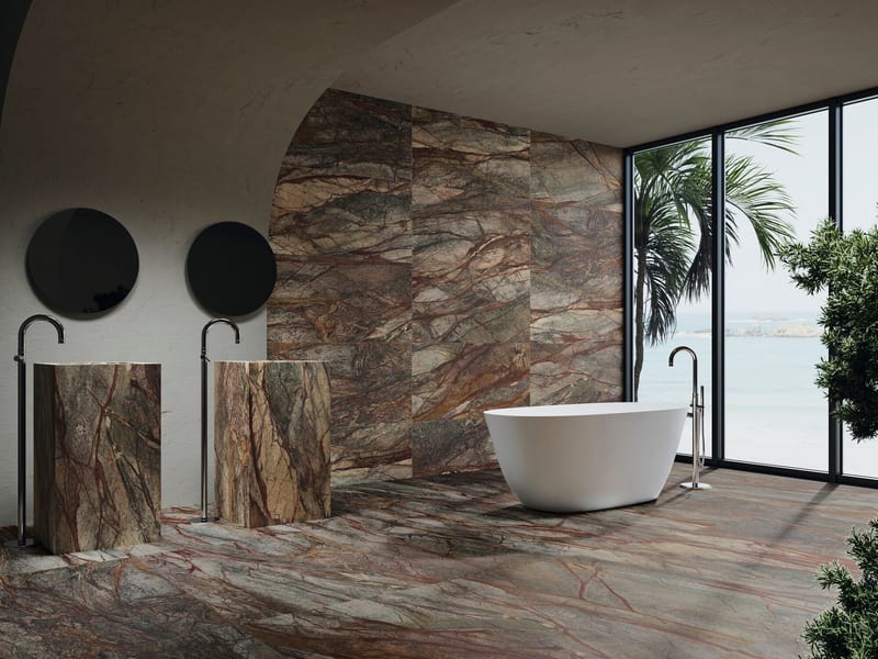 FOREST GREEN MARBLE в интерьере