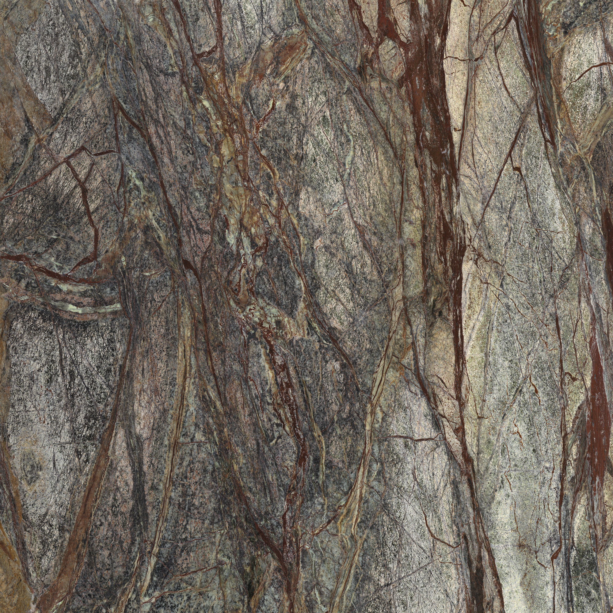 Forest Green Marble 3D Honed Rect.