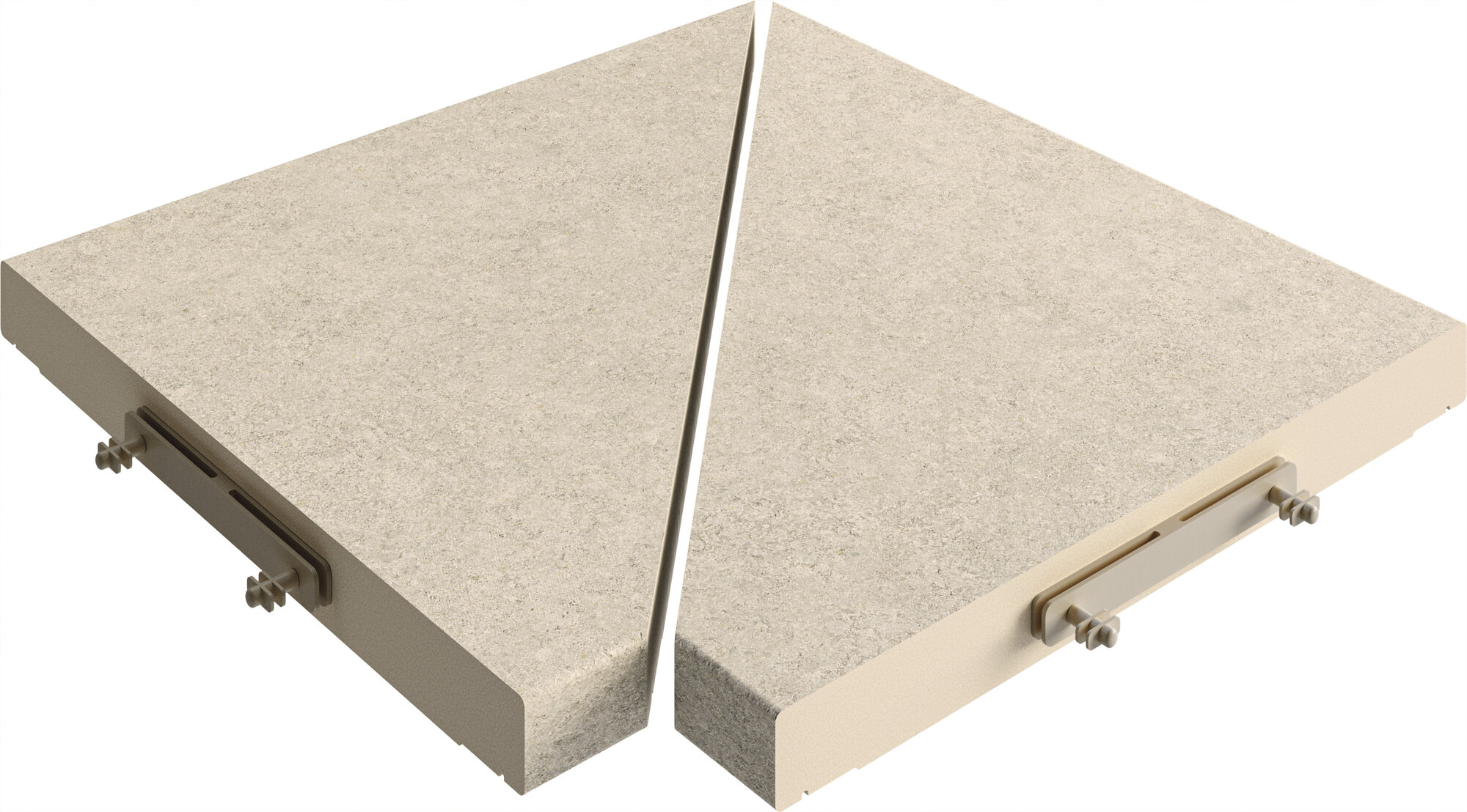 Par Angulo Rejilla Modular Iwa Bone