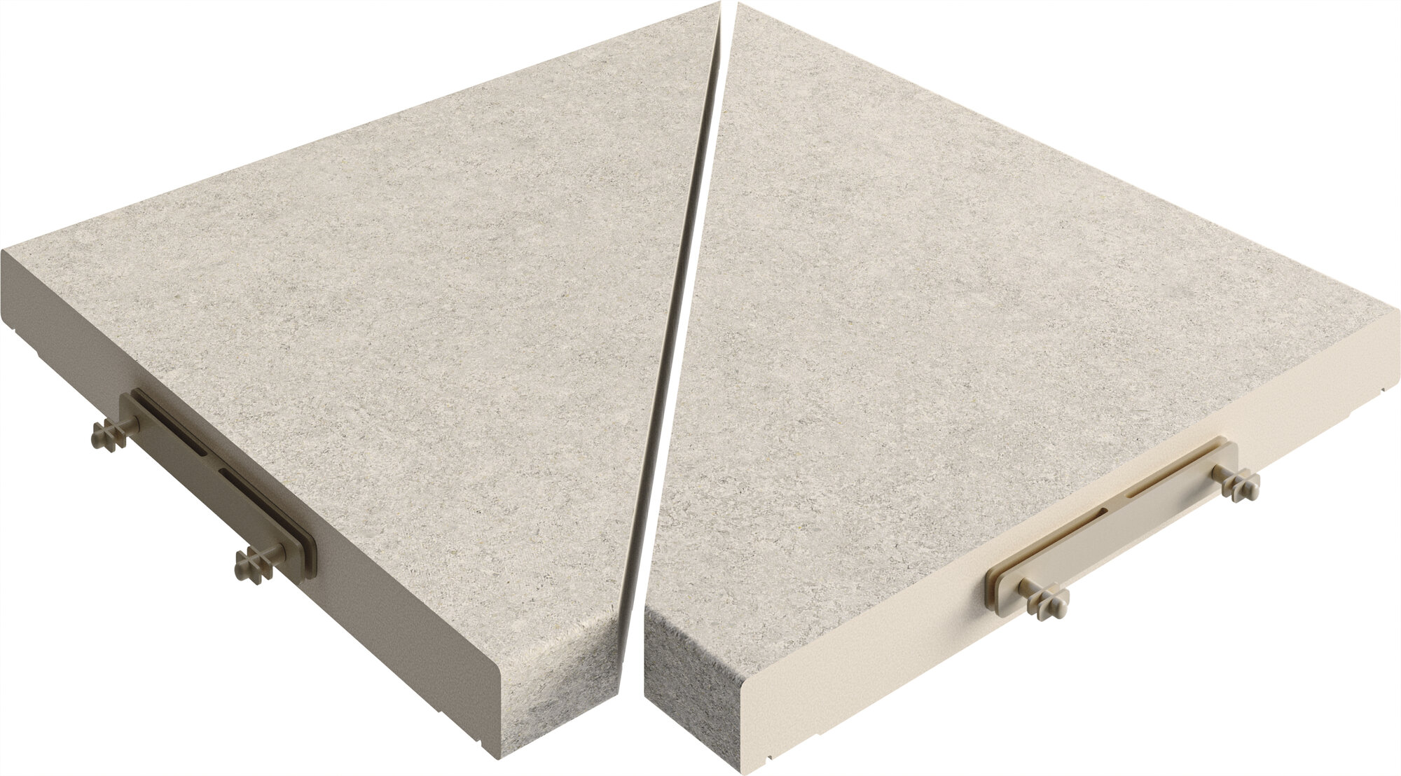 Par Angulo Rejilla Modular Iwa Pearl