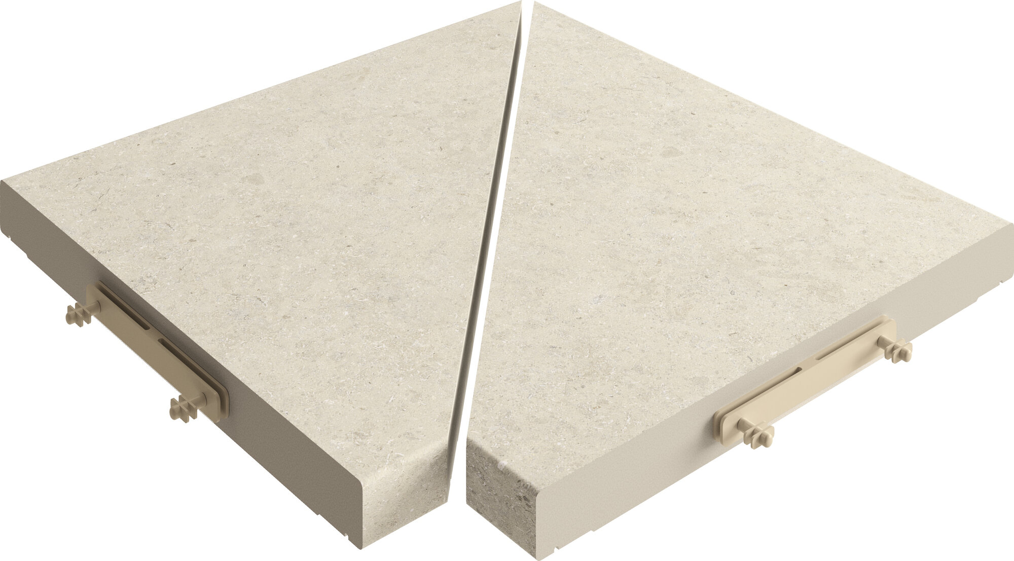 Par Angulo Rejilla Modular Kyoto Ivory