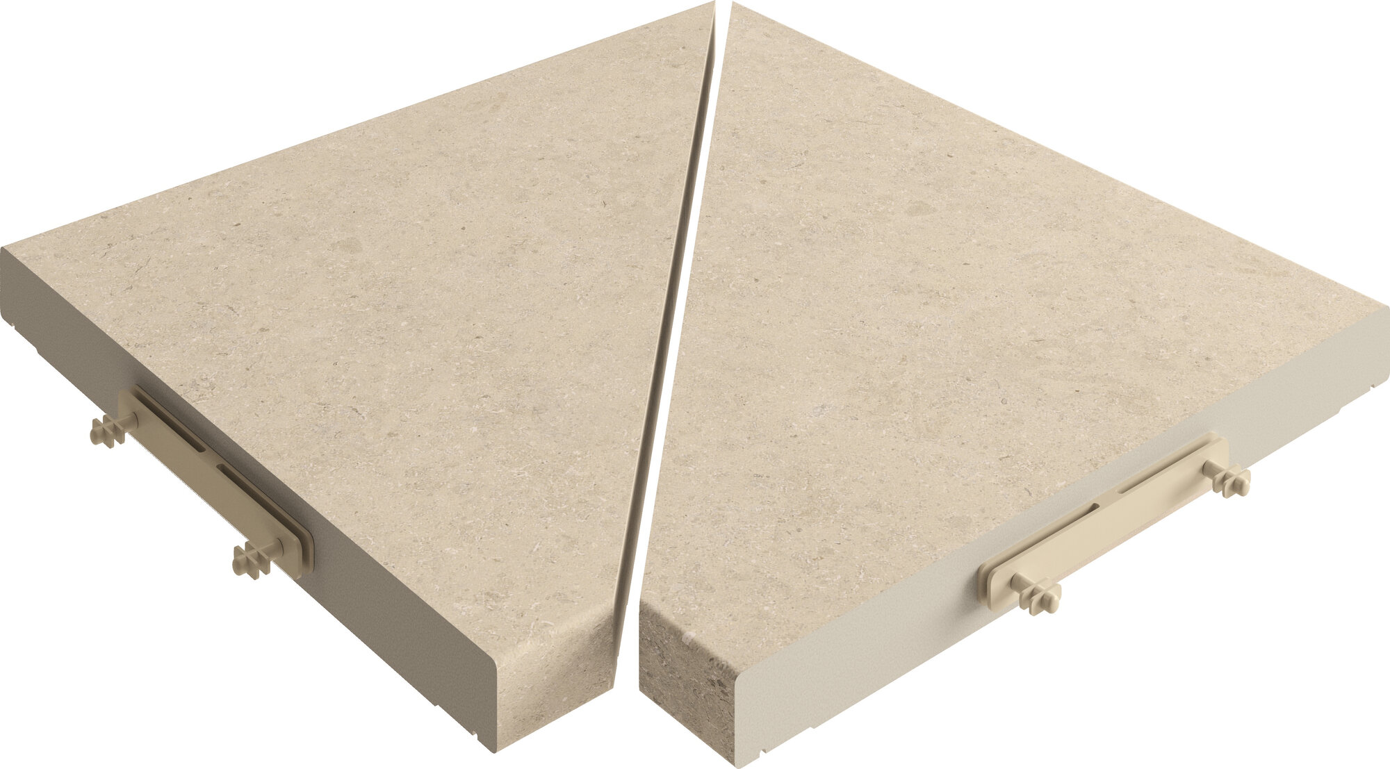 Par Angulo Rejilla Modular Kyoto Beige