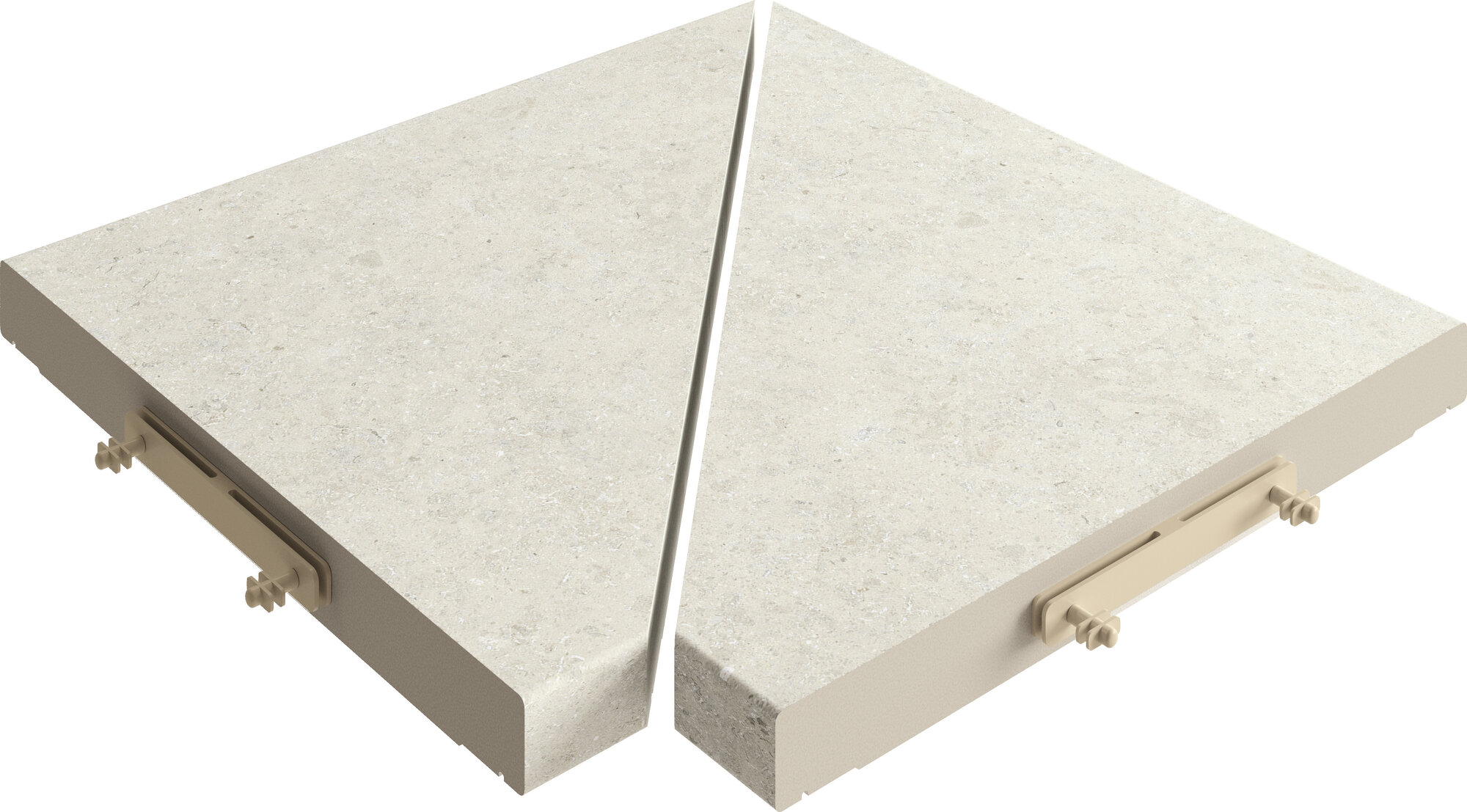 Par Angulo Rejilla Modular Kyoto White