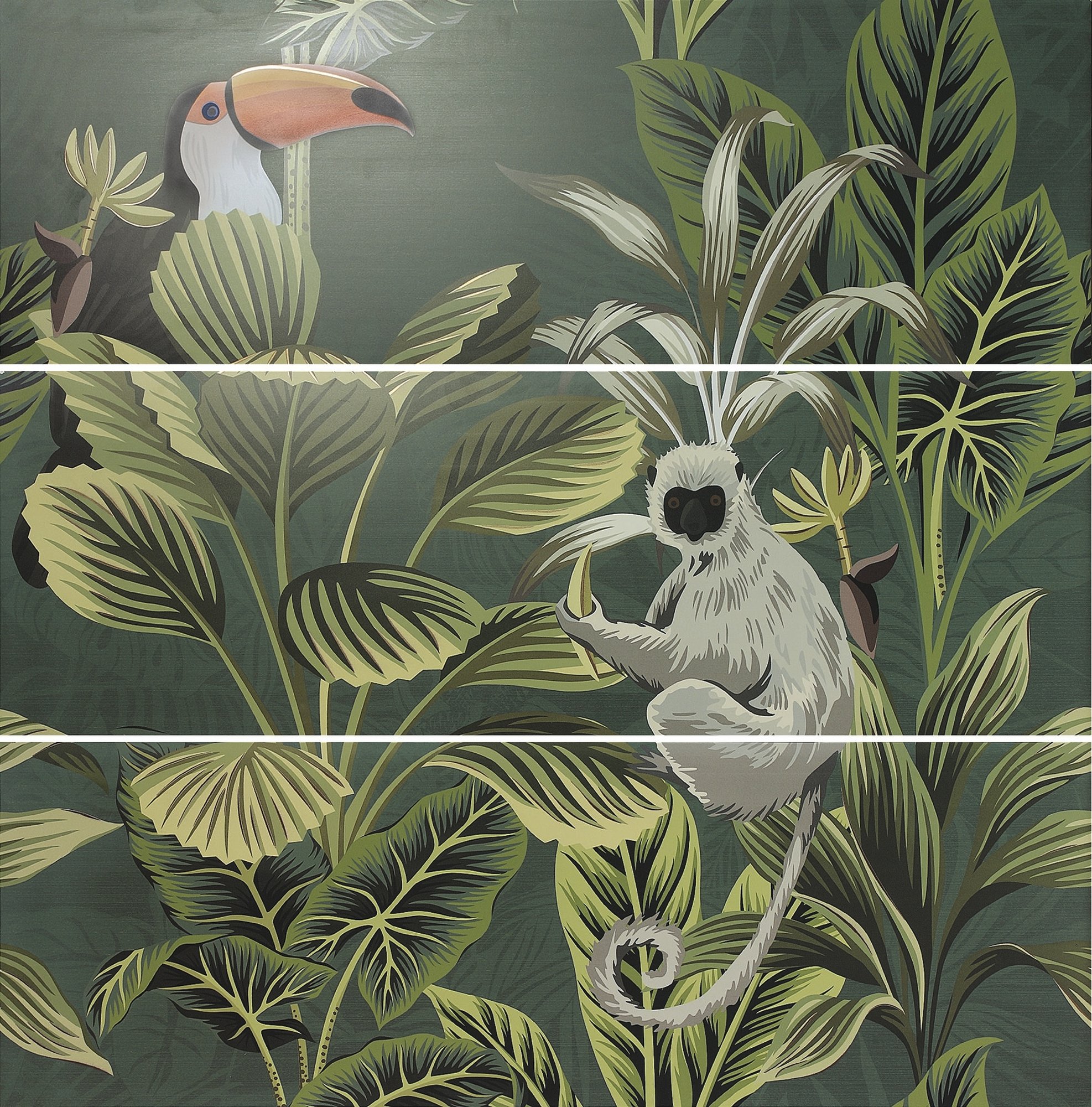 Decor Set(3) Def Toucan Green