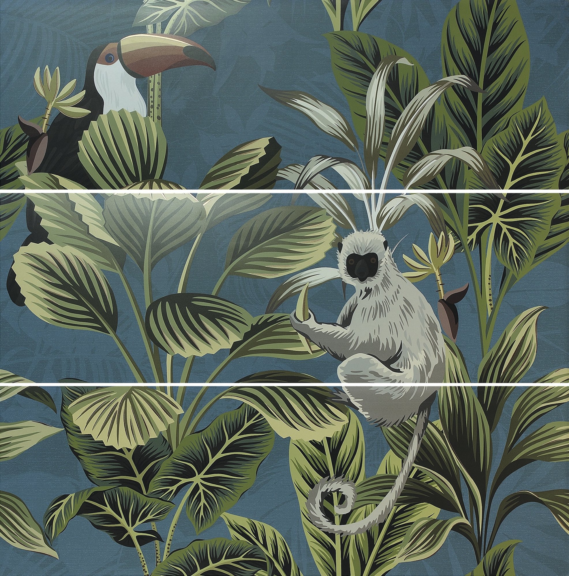Decor Set(3) Def Toucan Blue