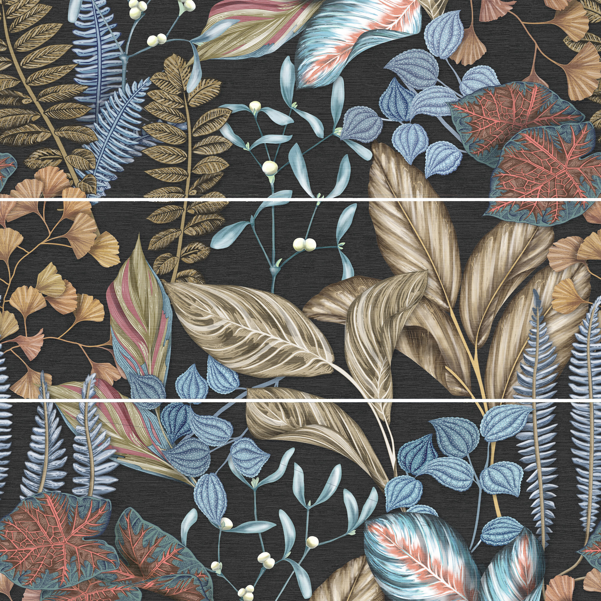 Decor Set(3) Abc Biba Graphite