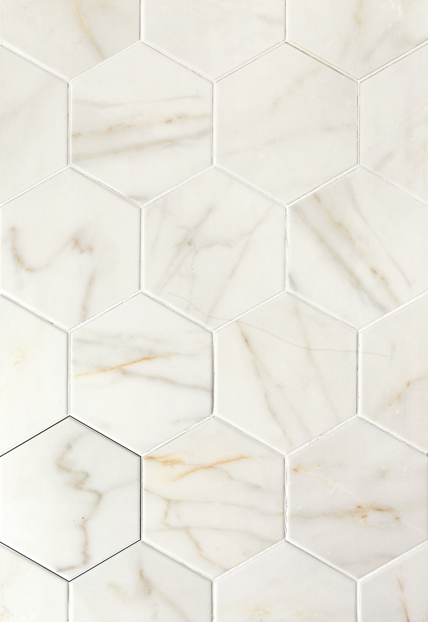Керамогранит Hexagon Calacatta Slow 13.9×16 см - коллекция TONALITY, APE