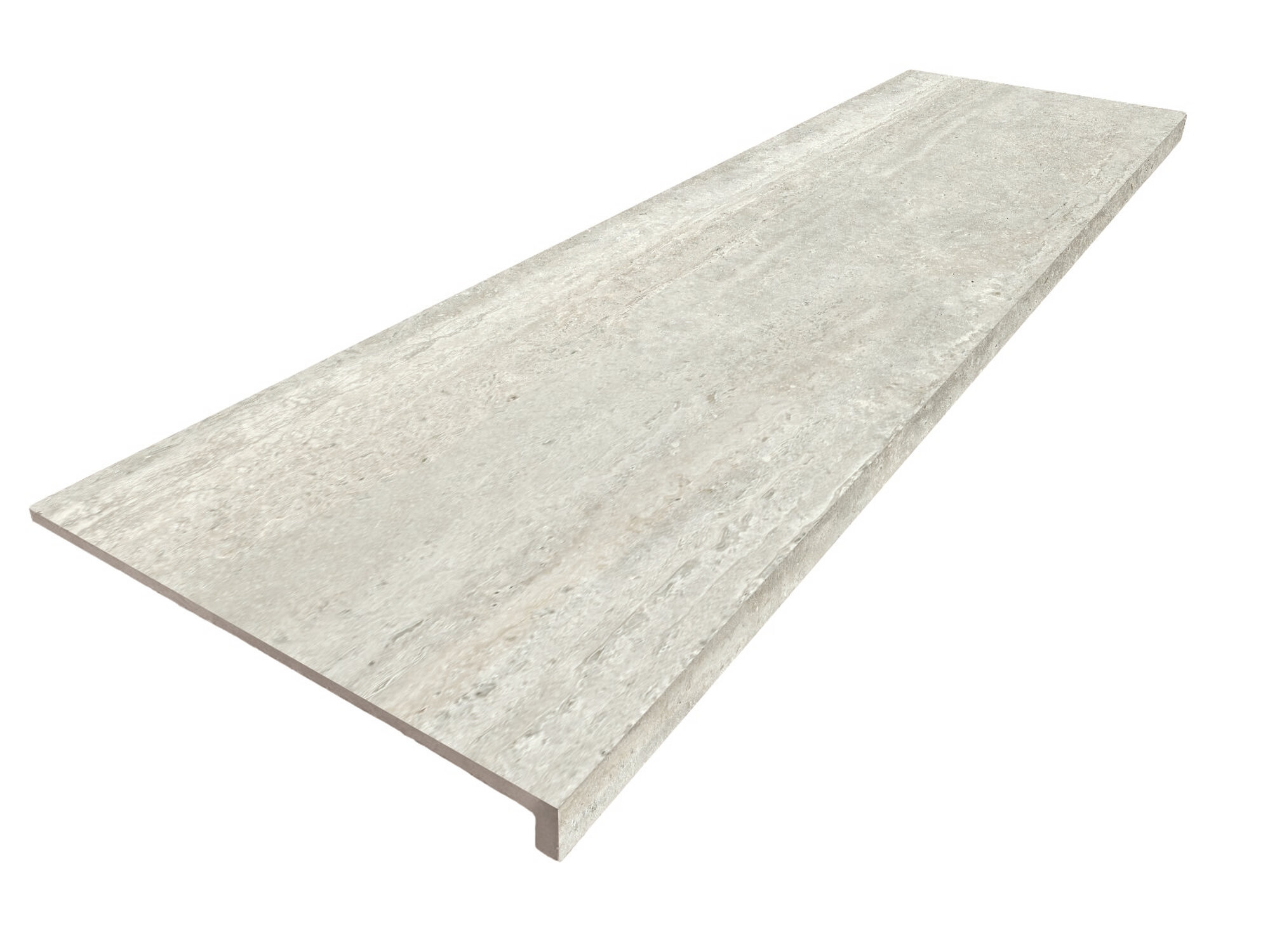 Peldaño Recto Ant. C3 Travertino Silver