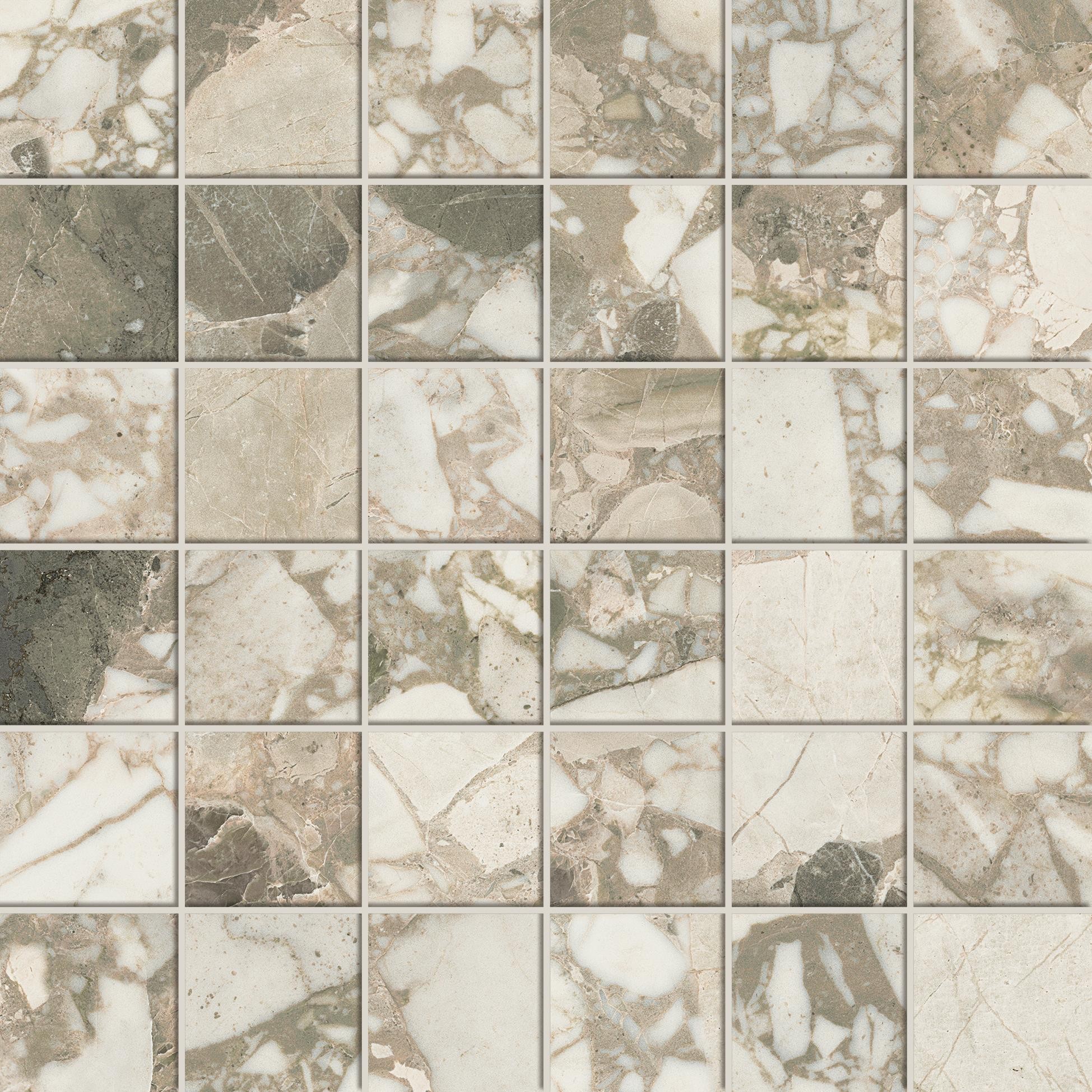 Forte dei Marmi Ceppo Apuano Cream Mosaic Lap