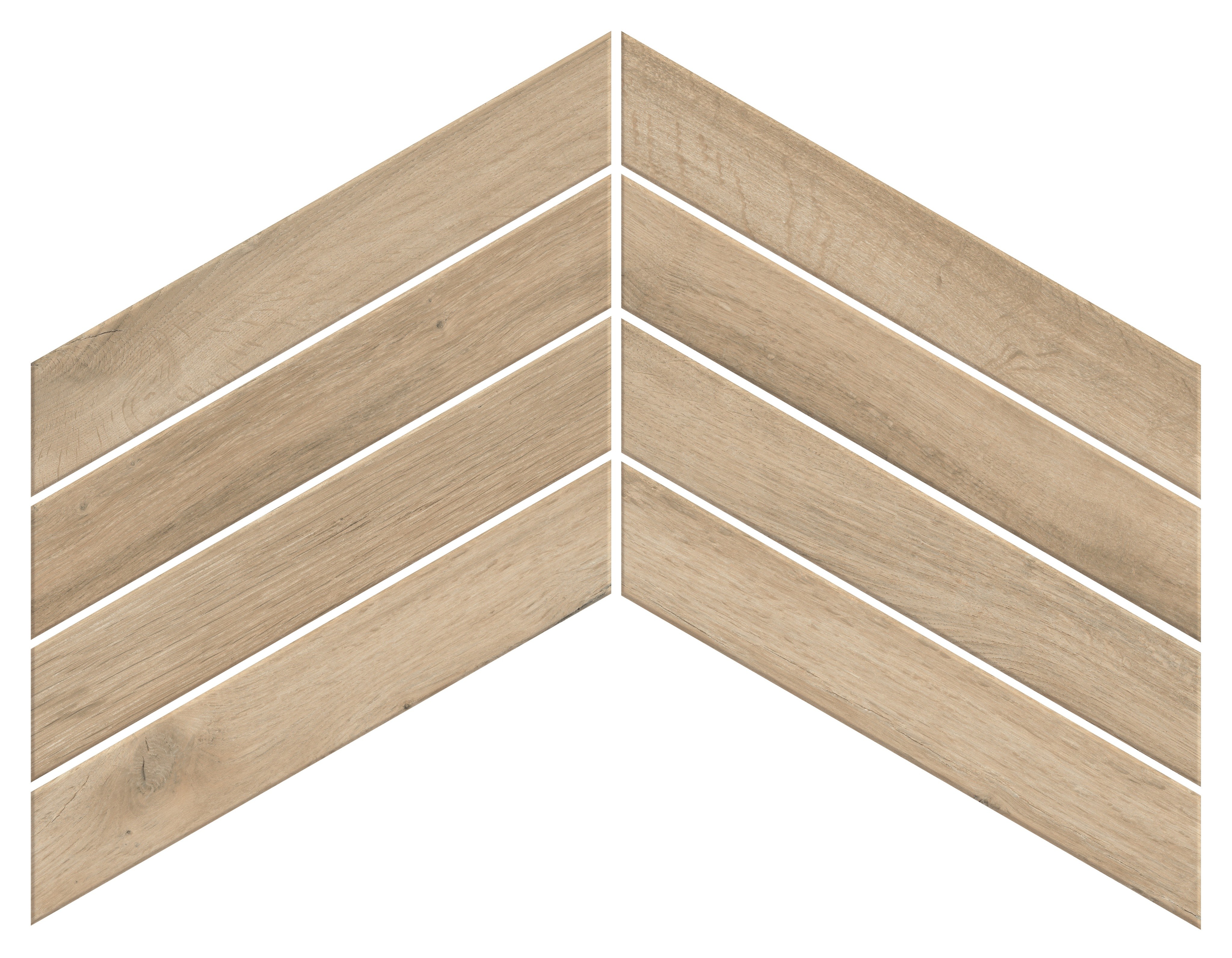 Fusion Oak Natural Chevron 7,5x45