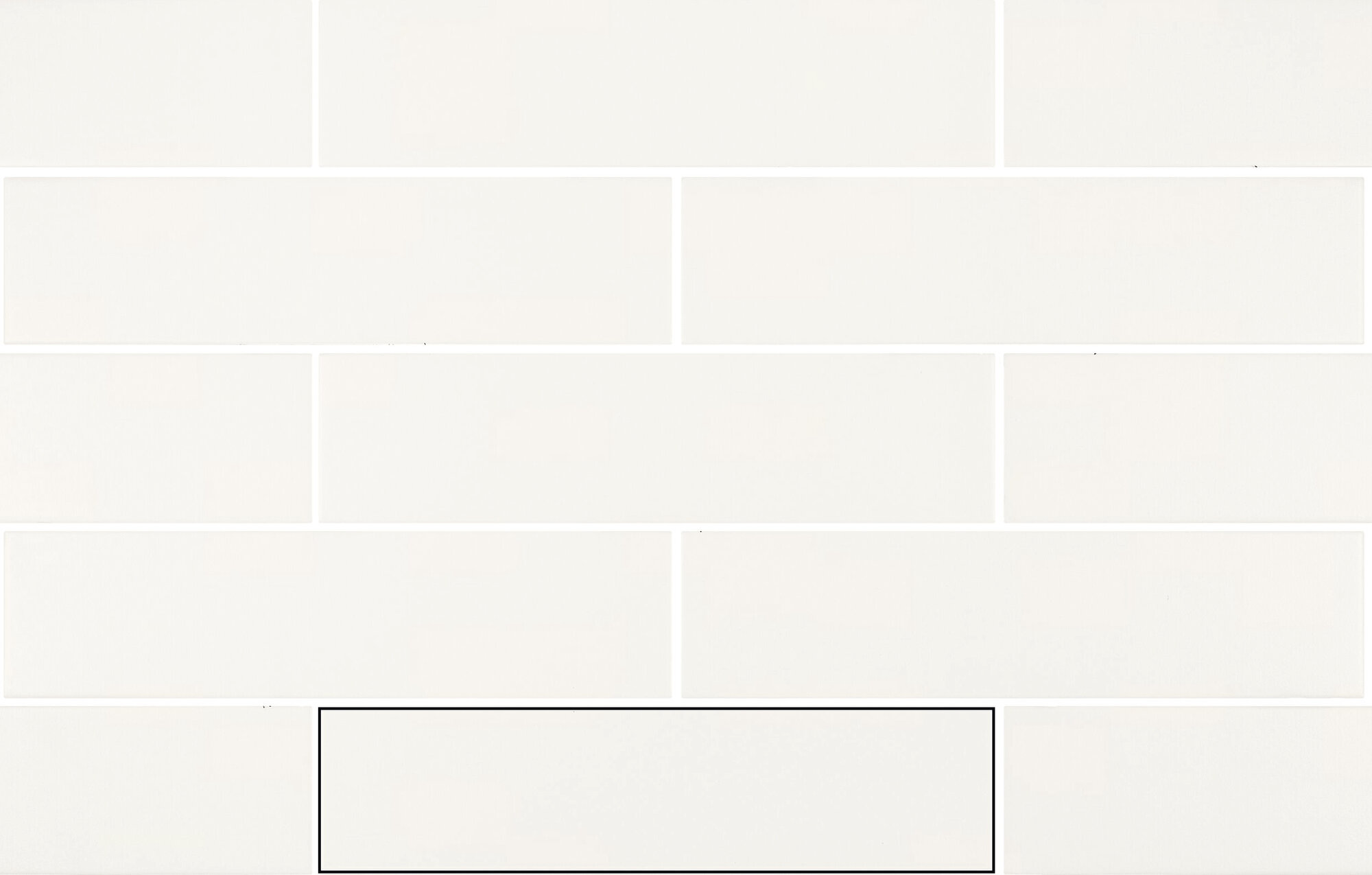 Керамика (white body) SMOOTH WHITE 6.3×25 см