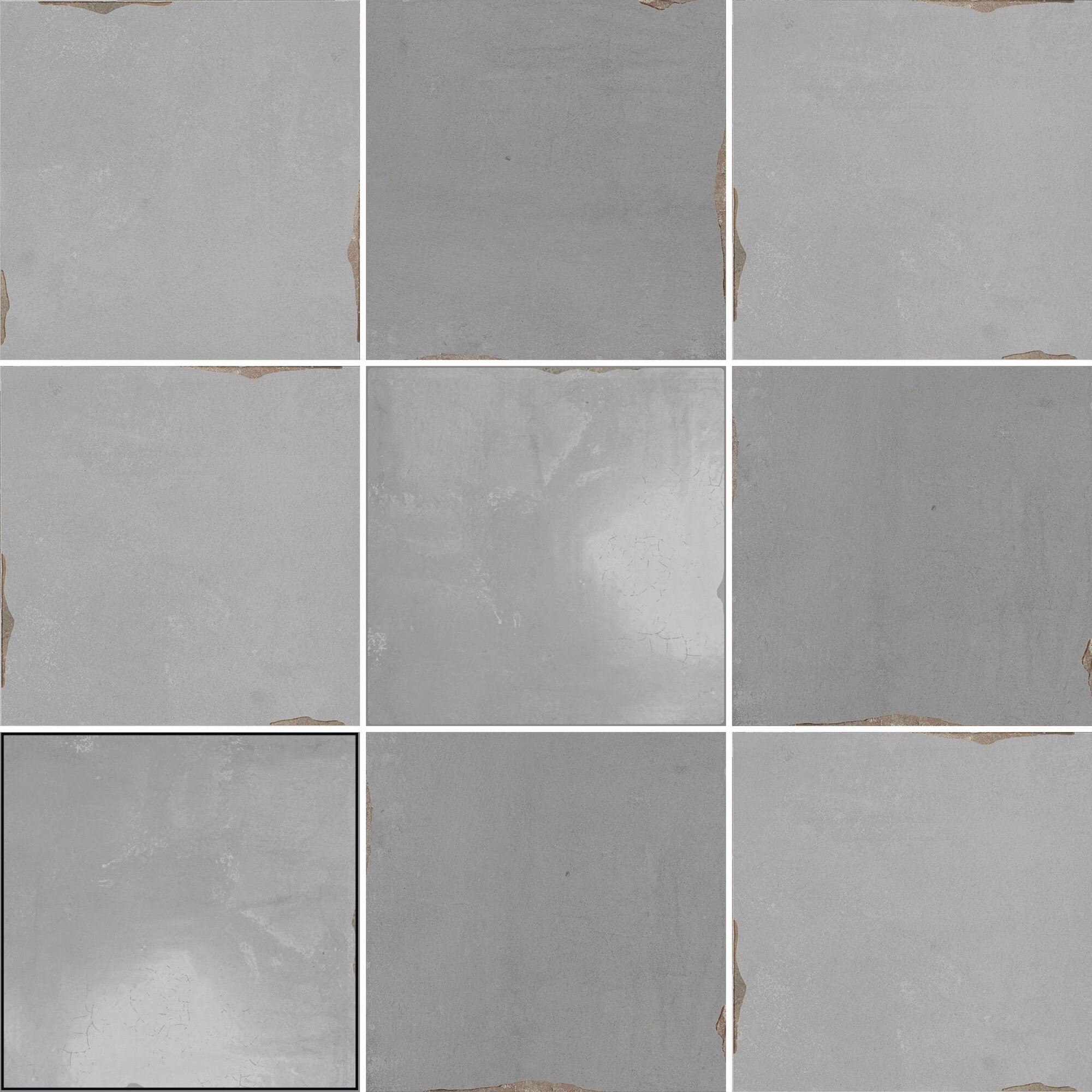 Керамика (white body) SOUK GREY 13×13 см - коллекция SOUK, CARMEN