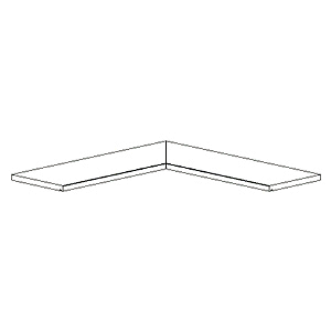 Country Wood Bordo Angolare Interno - Art. 9692
