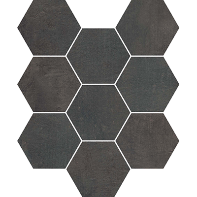 Fusion Mosaico Esagoni Black