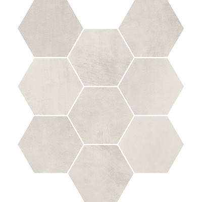 Fusion Mosaico Esagoni White