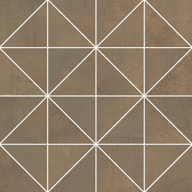 Fusion Mosaico Triangoli Copper