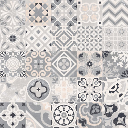 Керамогранит Cementina Multicolor Grigia Mix Natural 20×20 см - коллекция Opus, Casalgrande Padana