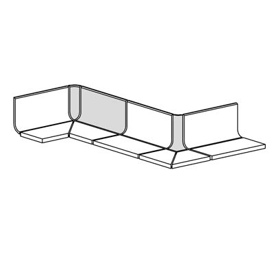 Cover base system with bevelled top