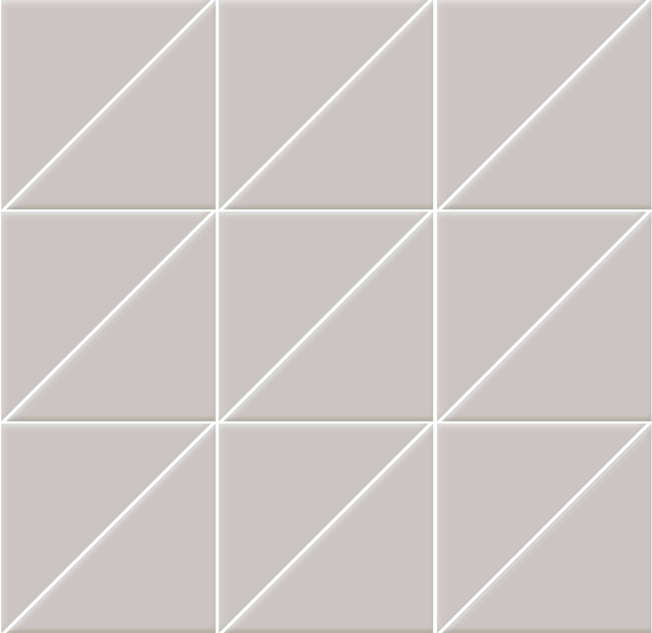 Мозаика Triangoli trasparenze superficie lucida Argento 10x10x14 на сетке 10×10 см