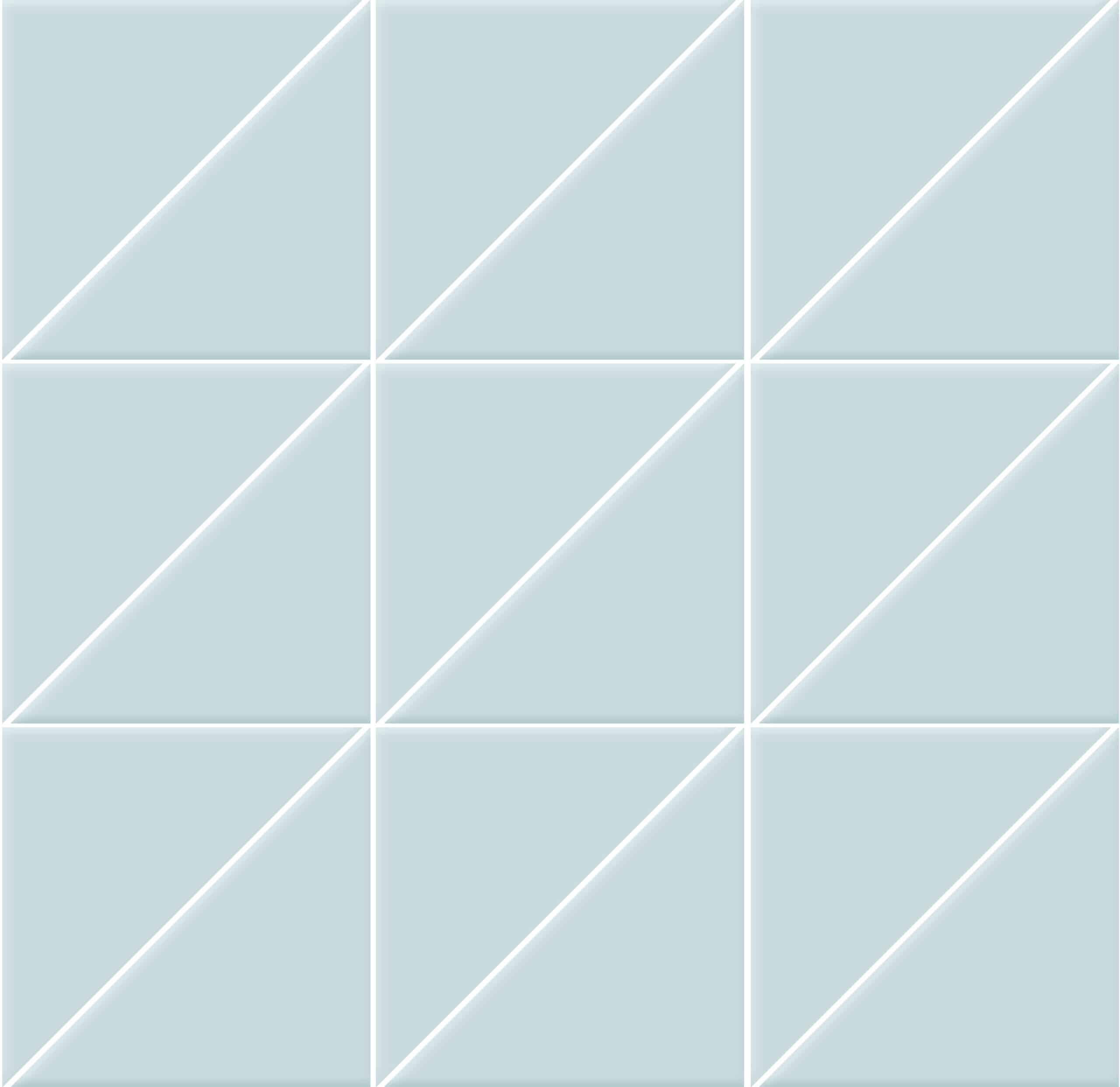 Мозаика Triangoli trasparenze superficie lucida Azzurro 10x10x14 на сетке 10×10 см
