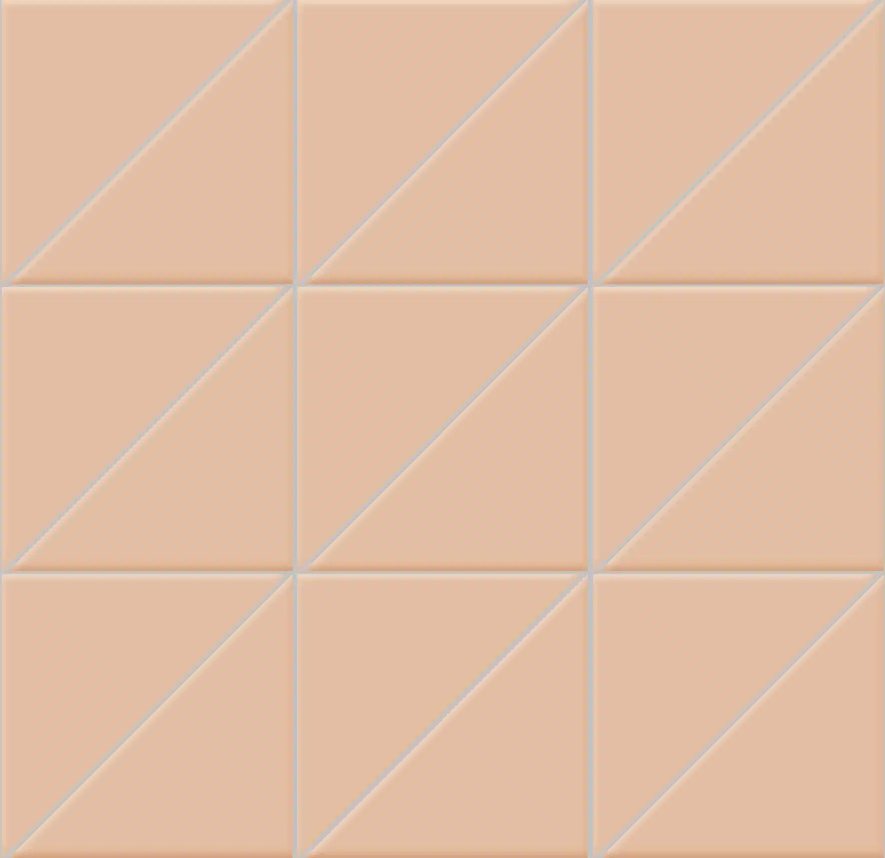 Мозаика Triangoli interni superficie satinata Beige 10x10x14 на сетке 10×10 см