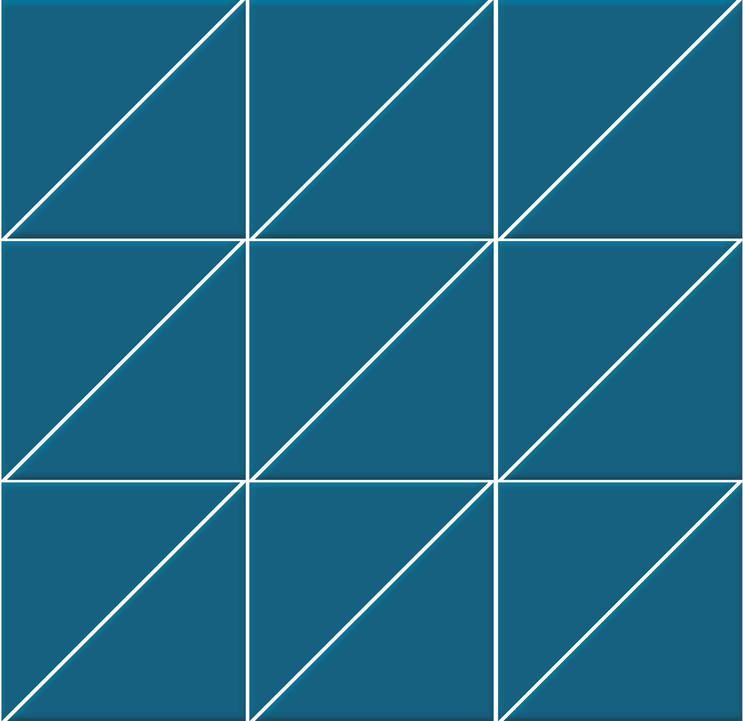 Мозаика Triangoli interni superficie satinata Ceruleo 10x10x14 на сетке 10×10 см