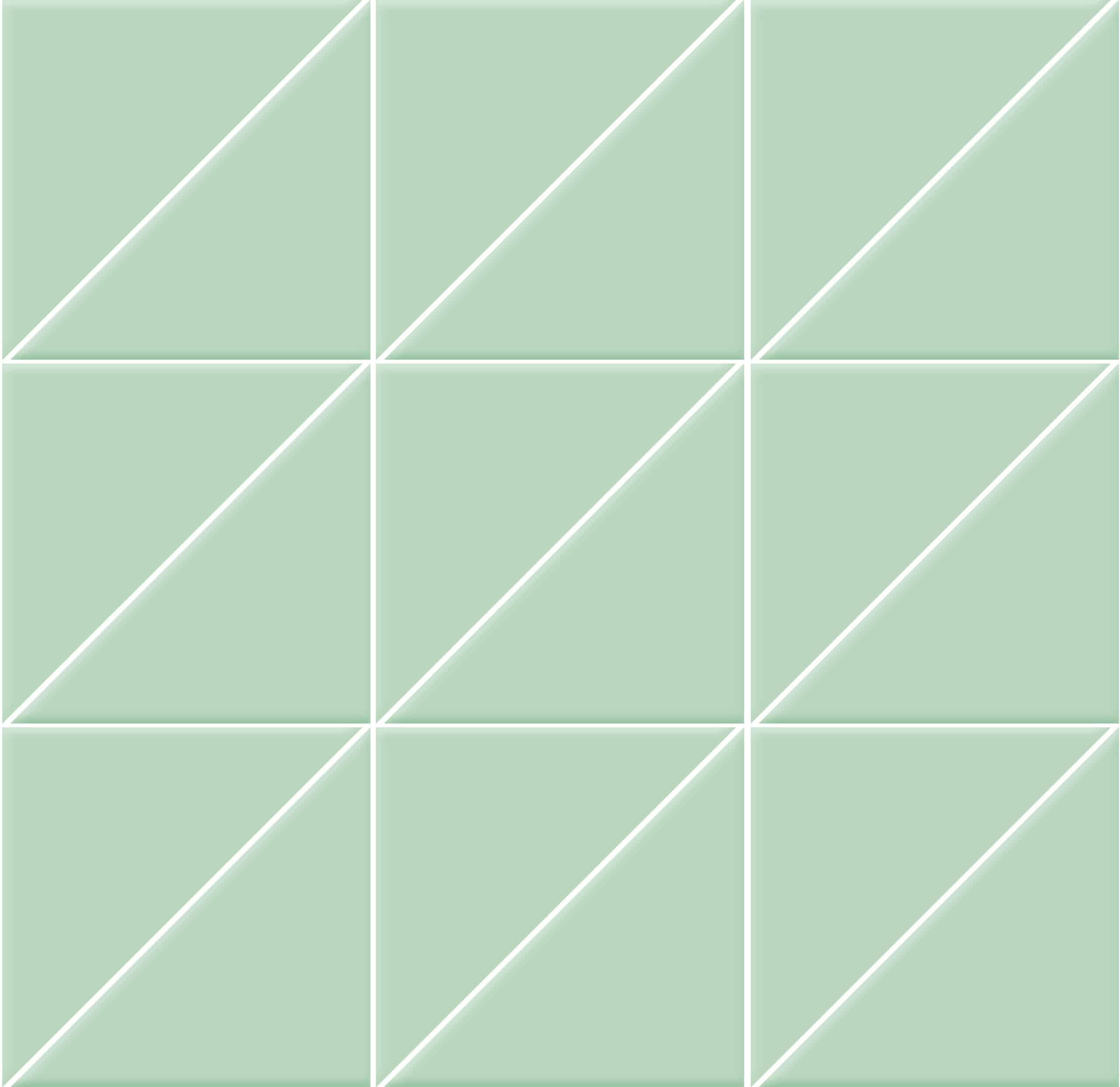 Мозаика Triangoli interni superficie satinata Giada 10x10x14 на сетке 10×10 см