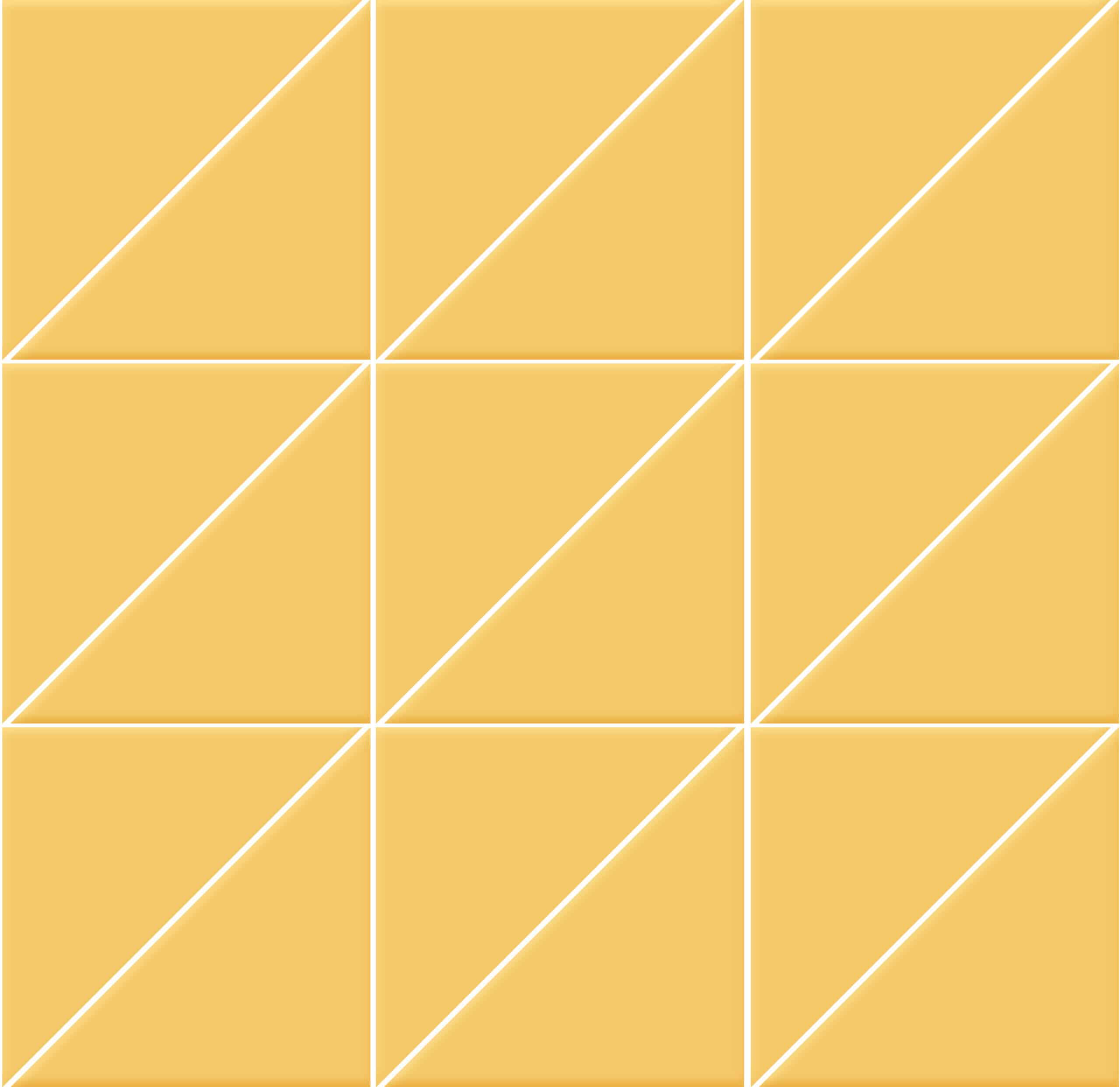 Мозаика Triangoli interni superficie satinata Giallo 10x10x14 на сетке 10×10 см