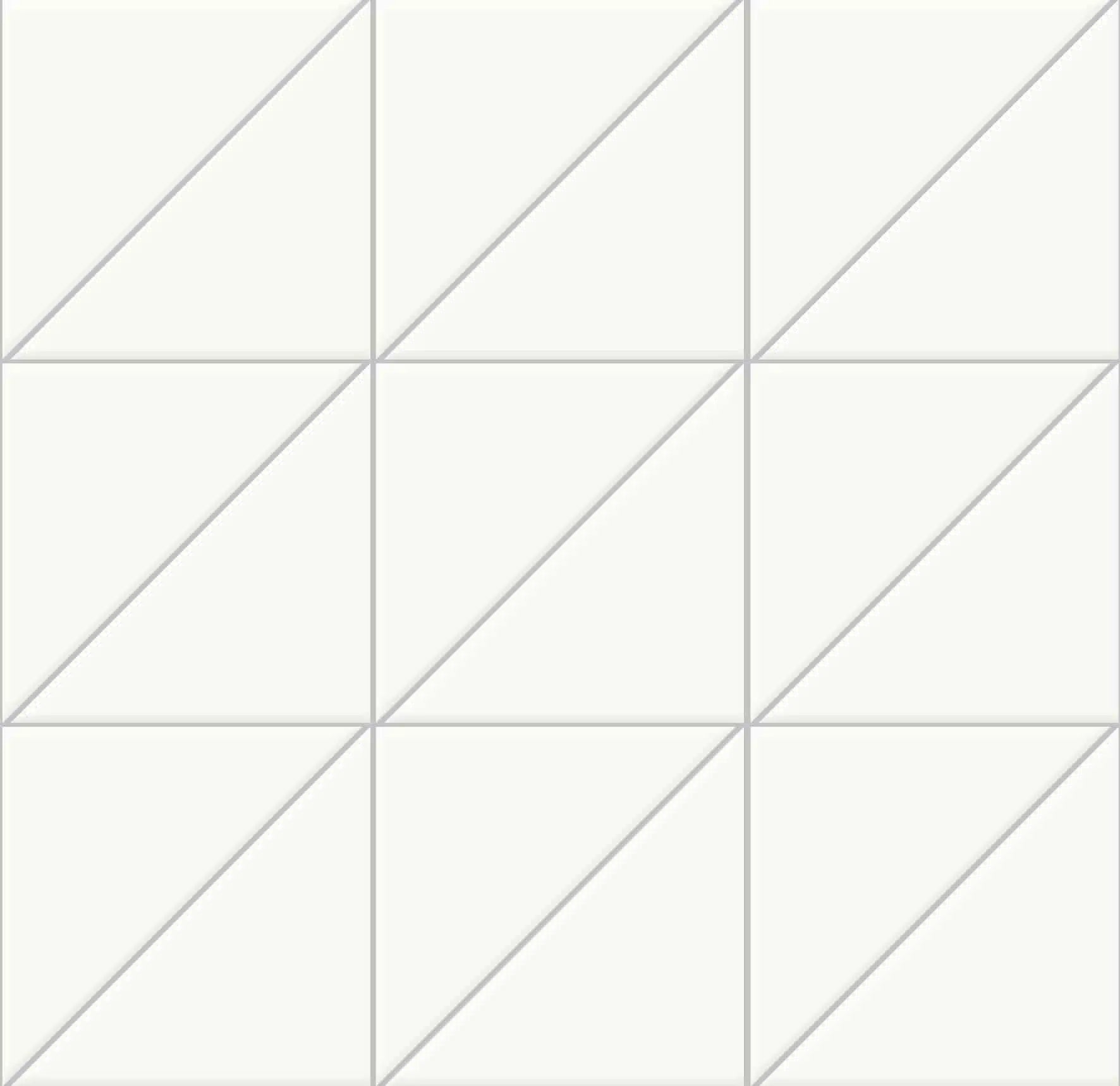 Мозаика Triangoli interni superficie satinata Latte 10x10x14 на сетке 10×10 см