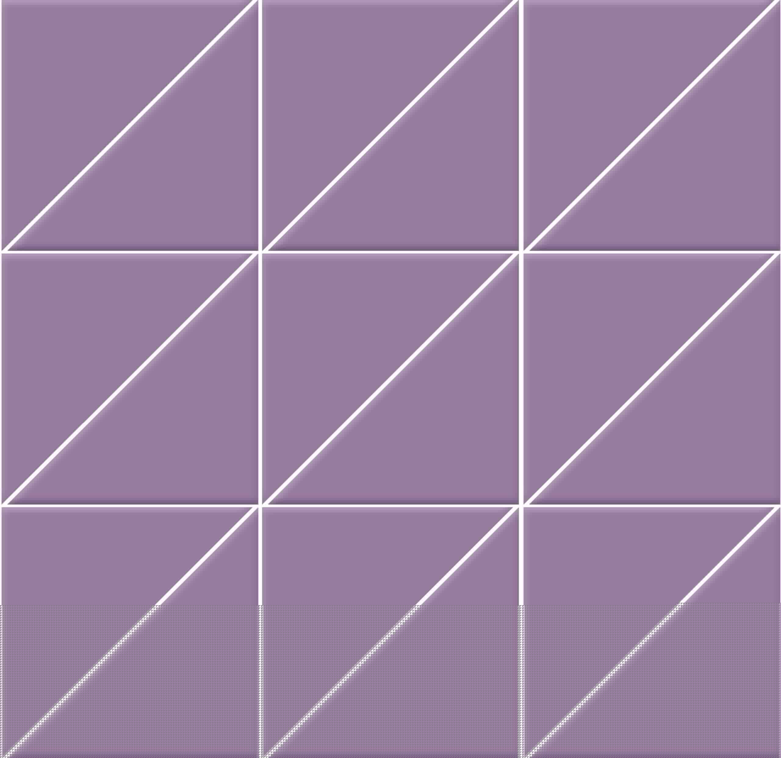 Мозаика Triangoli interni superficie satinata Lavanda 10x10x14 на сетке 10×10 см