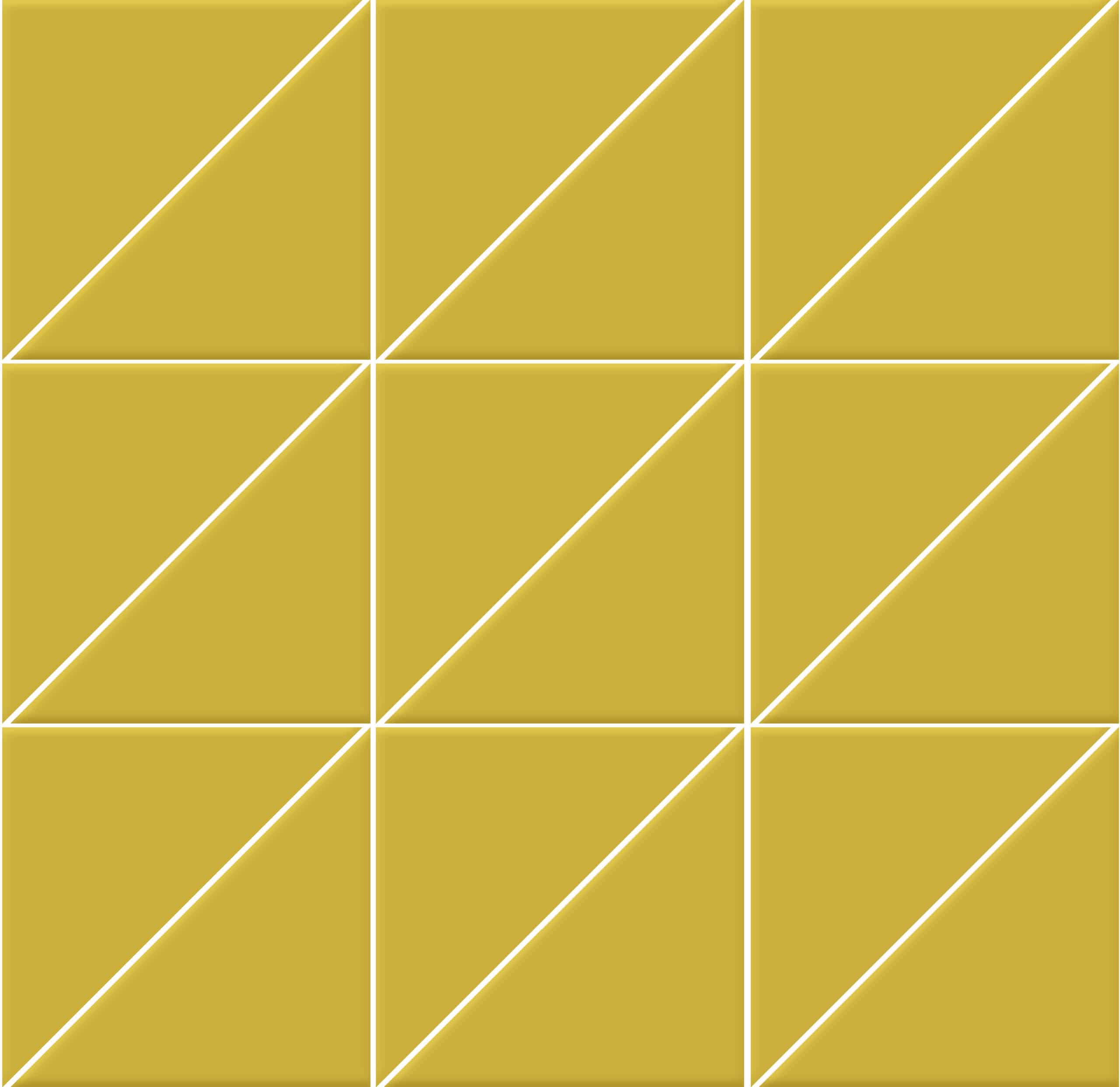 Мозаика Triangoli interni superficie satinata Senape 10x10x14 на сетке 10×10 см